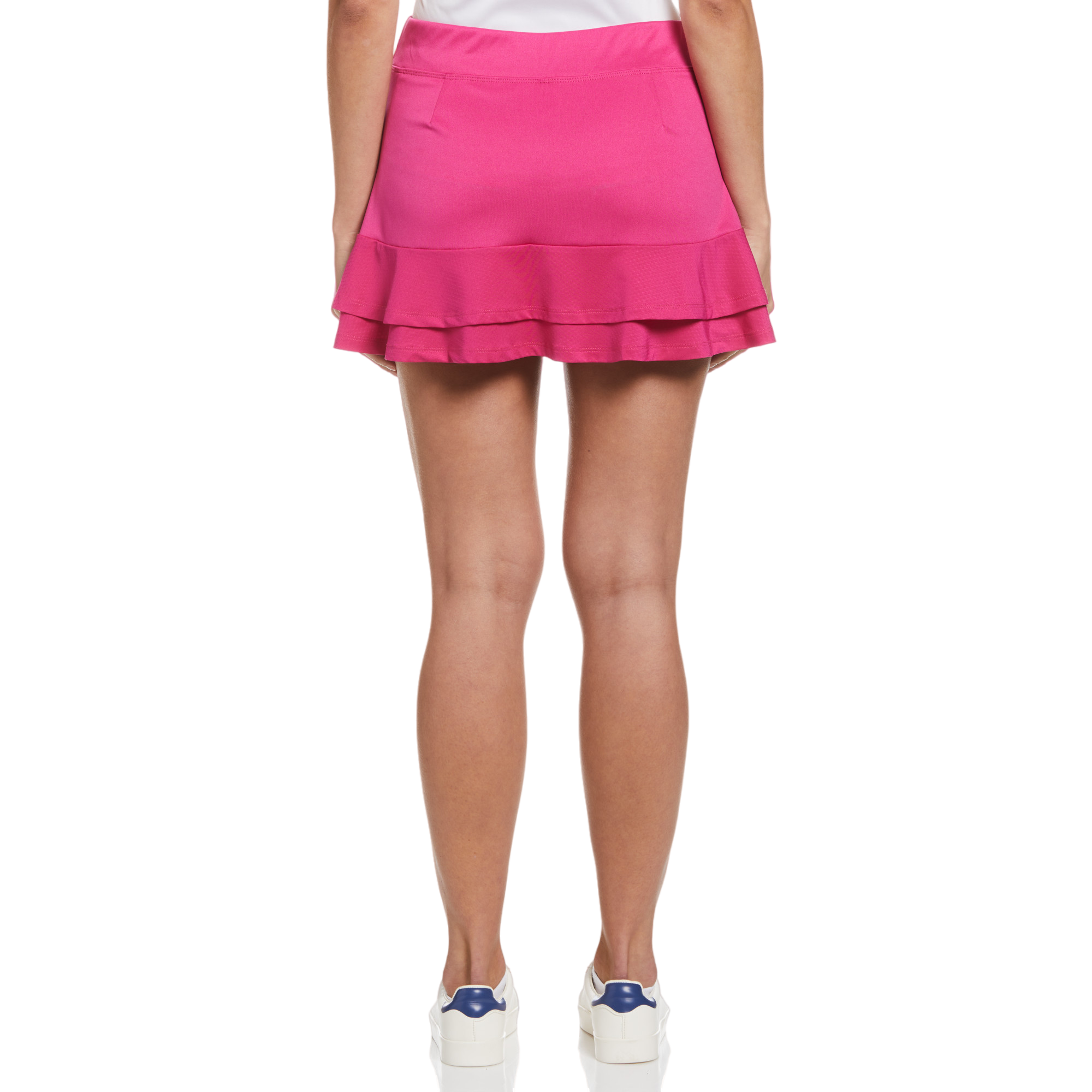 Essential Solid Double Flounce 14" Tennis Skort