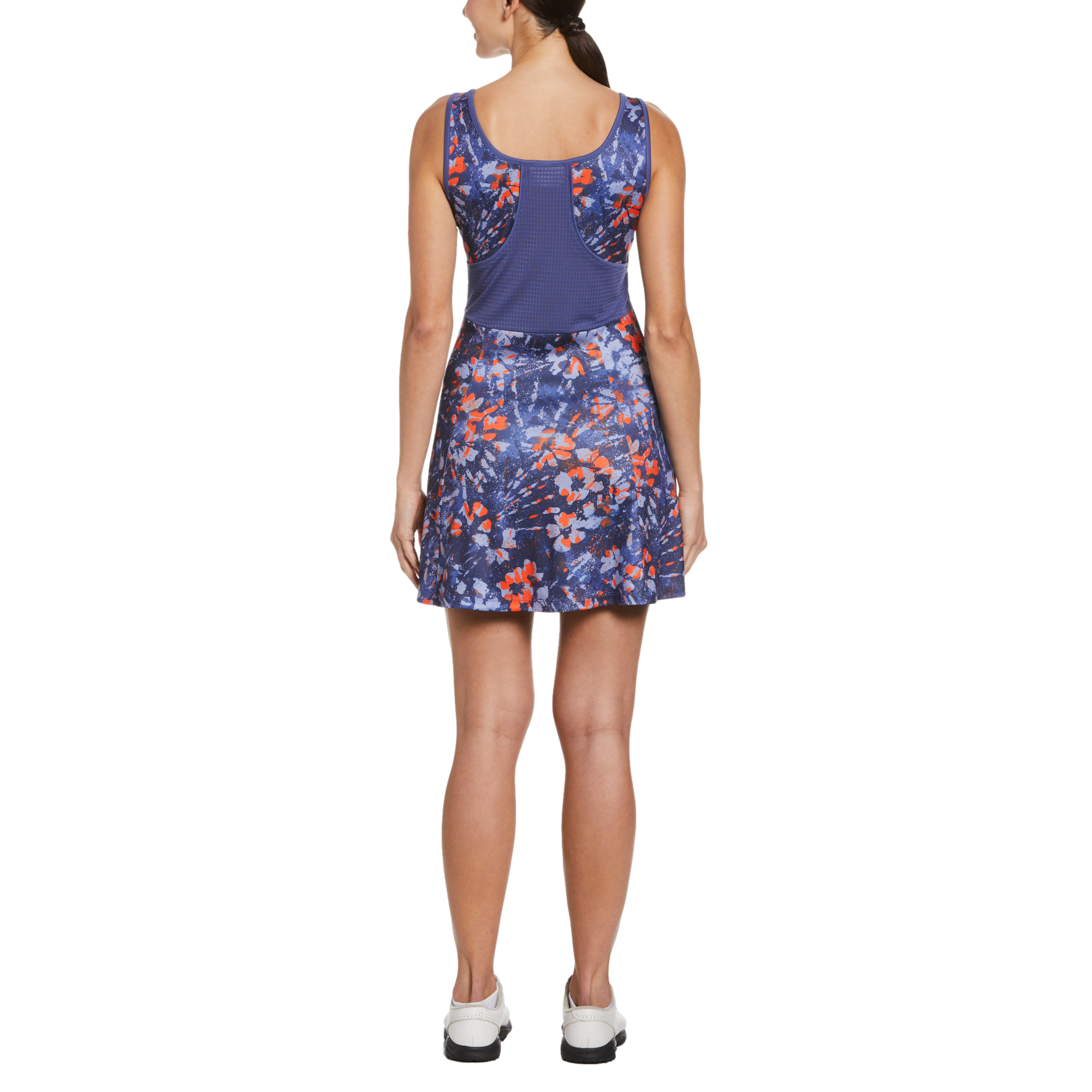 Abstract Floral Splatter Printed Women's Tennis Dress