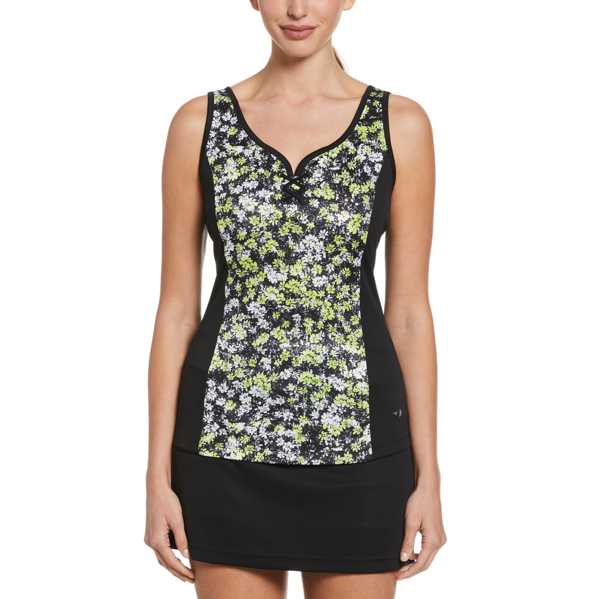 S23 D2: Floral Printed Strappy Tank
