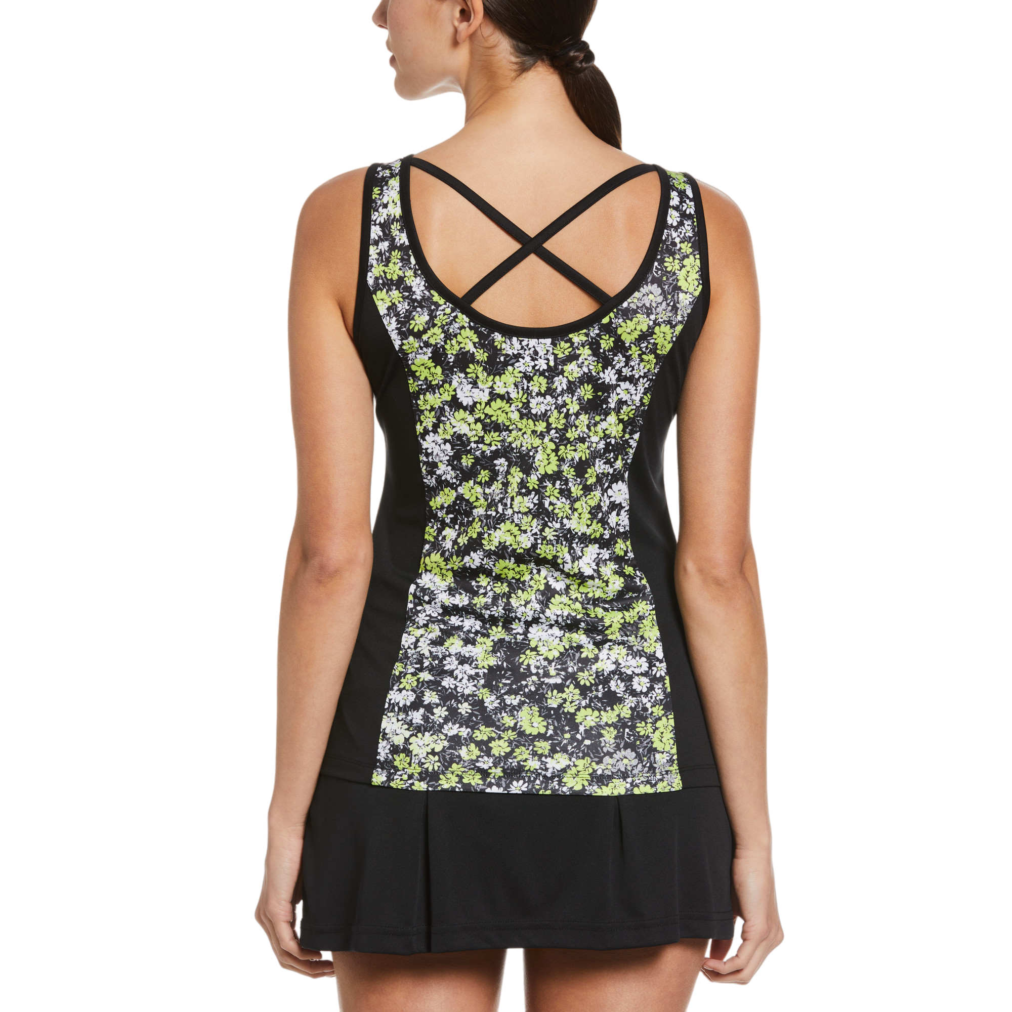 S23 D2: Floral Printed Strappy Tank