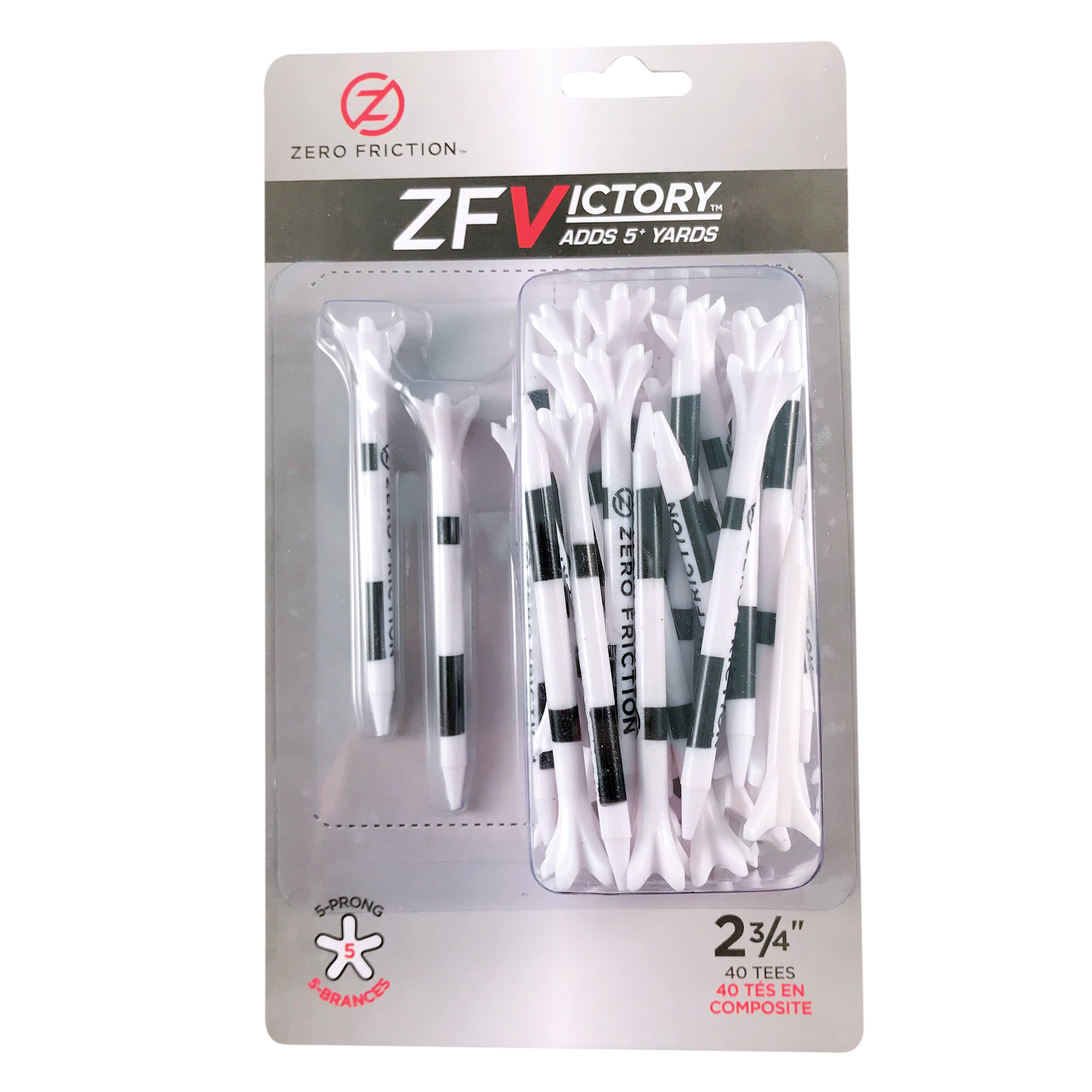 Victory 5-Prong 2 3/4" Tees 40-Pack