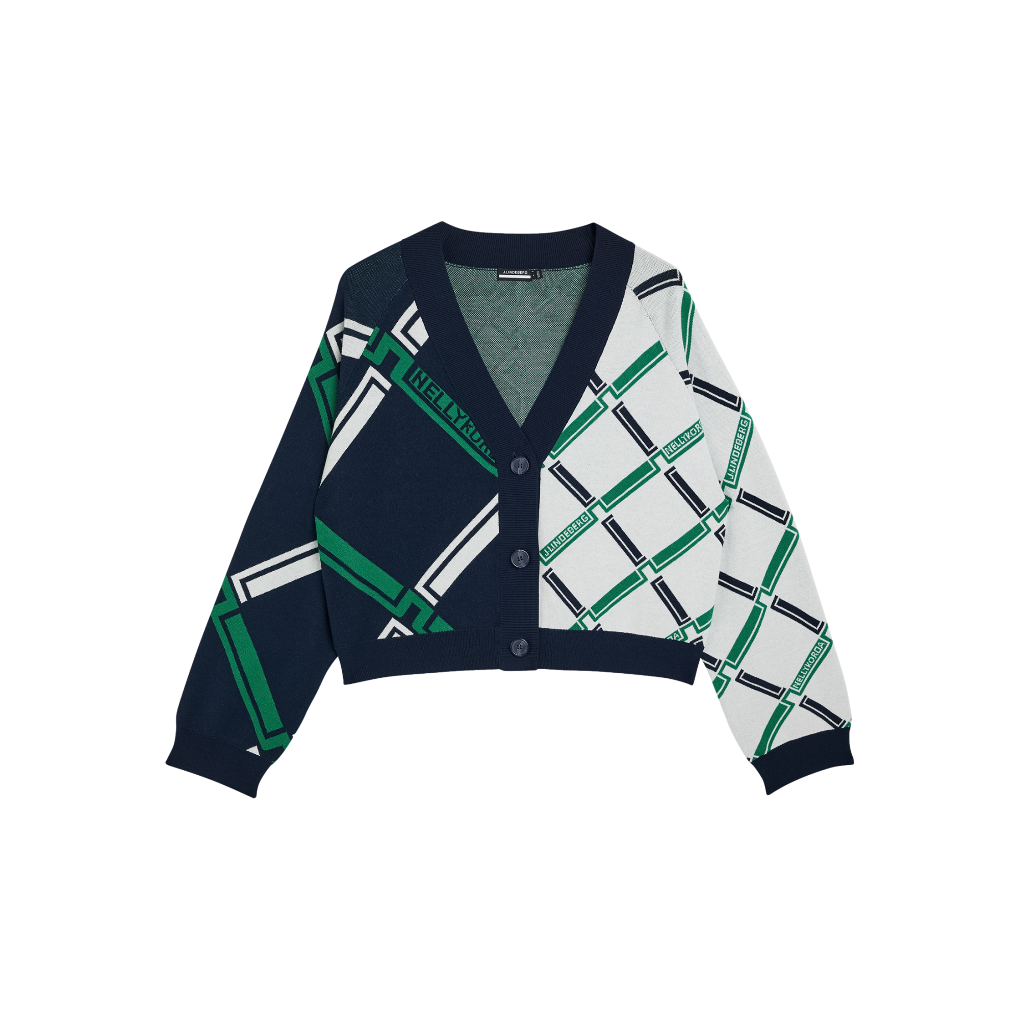 【新品タグ付】J.LINDEBERG ネリーコルダ コラボ トップス L J Lindeberg Nelly Korda Knit Jacquard Sweater | PGA TOUR Superstore