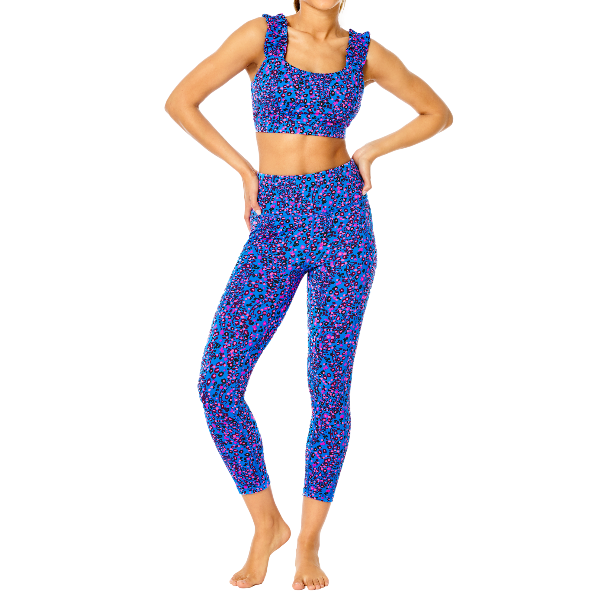 Lilly Pulitzer Karena Growl & Prowl Luxletic Sports Bra Top