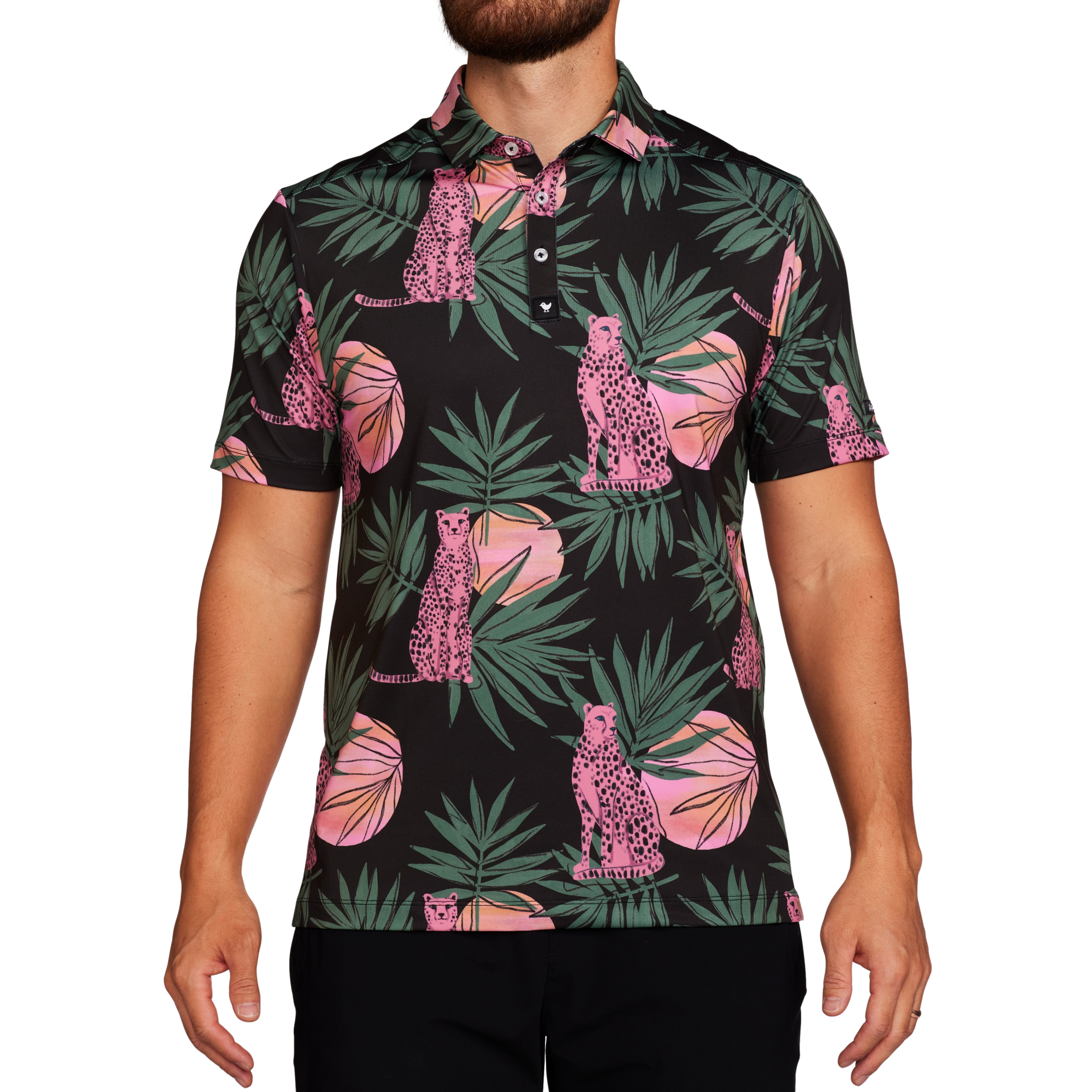 Dayglow Men's Short Sleeve Golf Polo Shirt