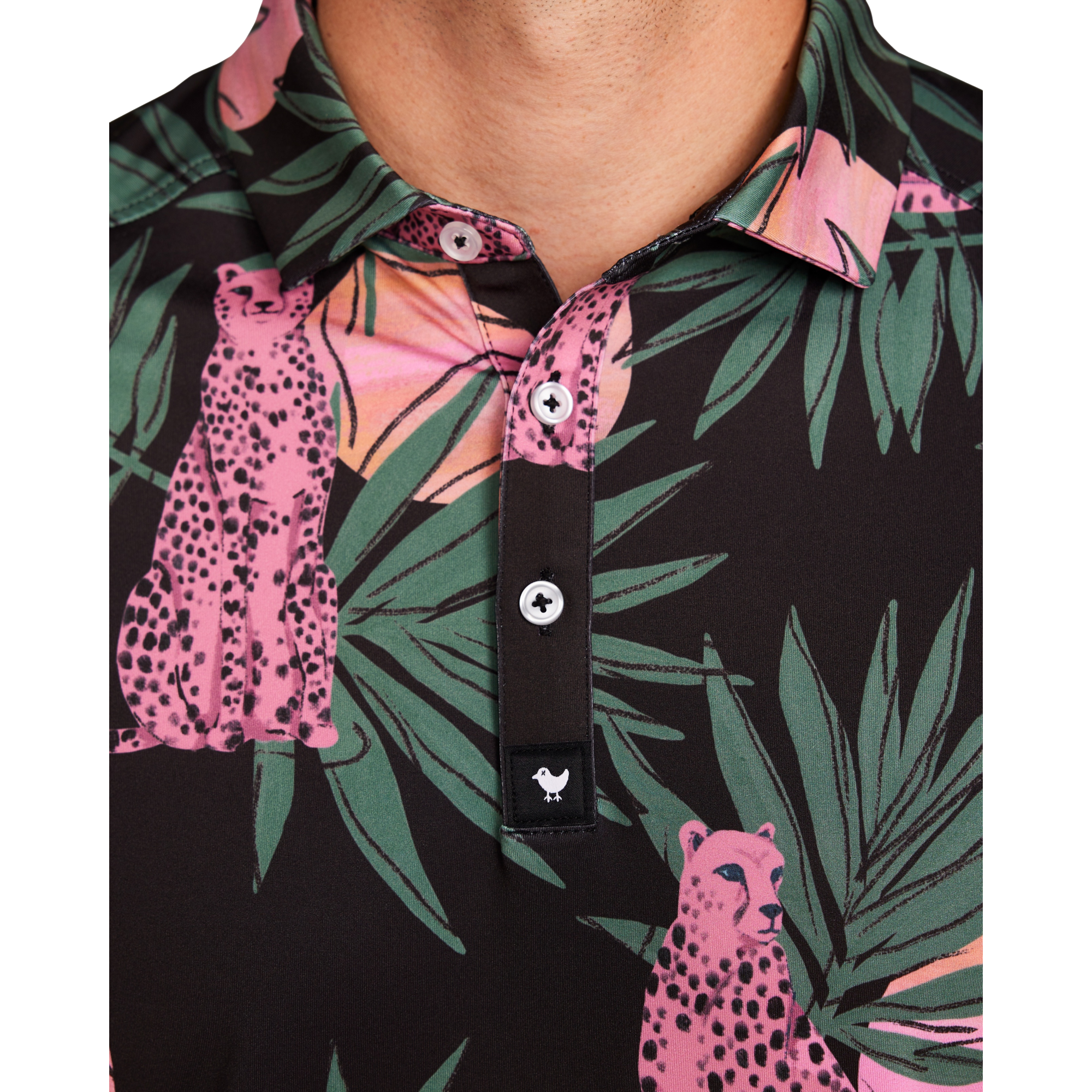 Dayglow Men's Short Sleeve Golf Polo Shirt