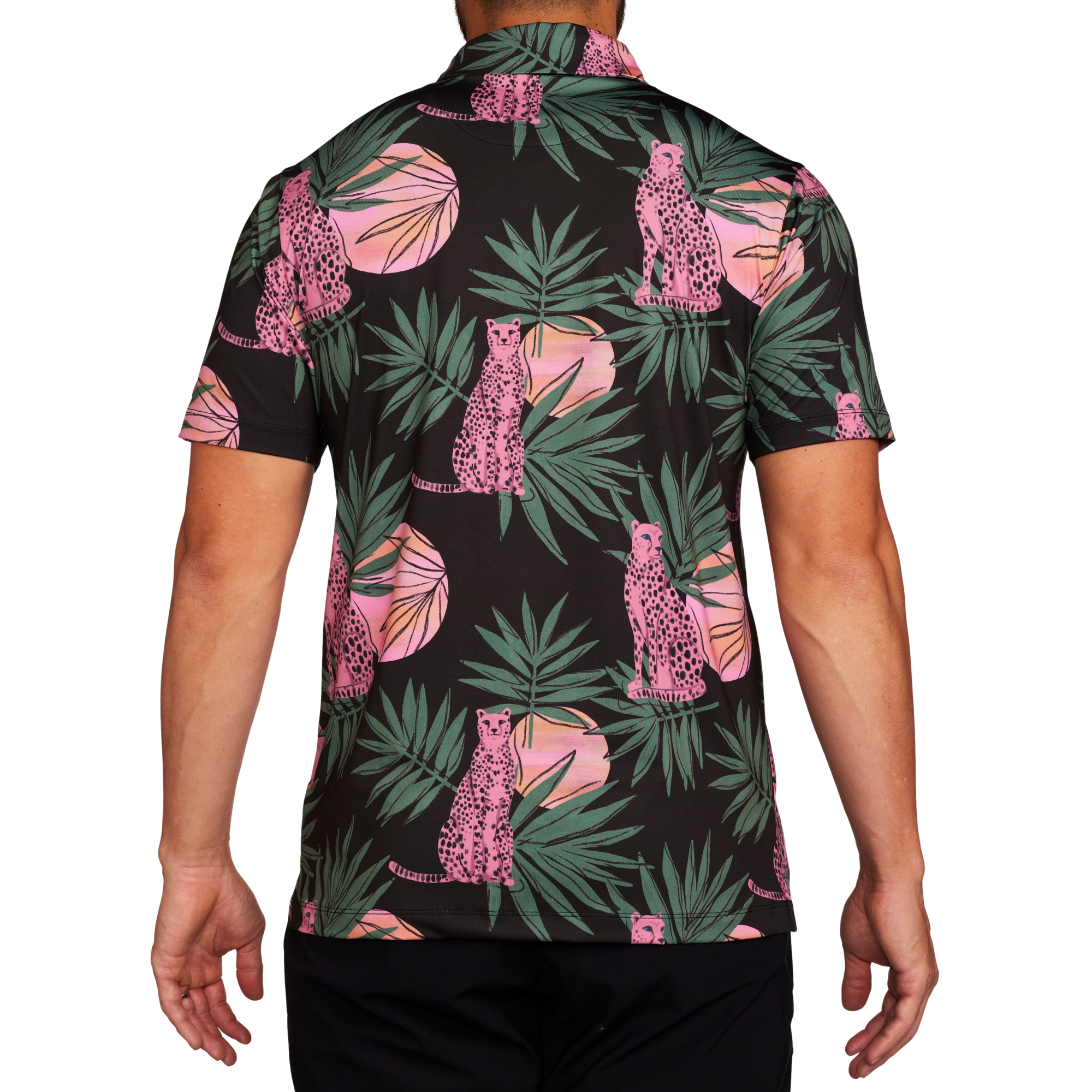 Dayglow Men's Short Sleeve Golf Polo Shirt