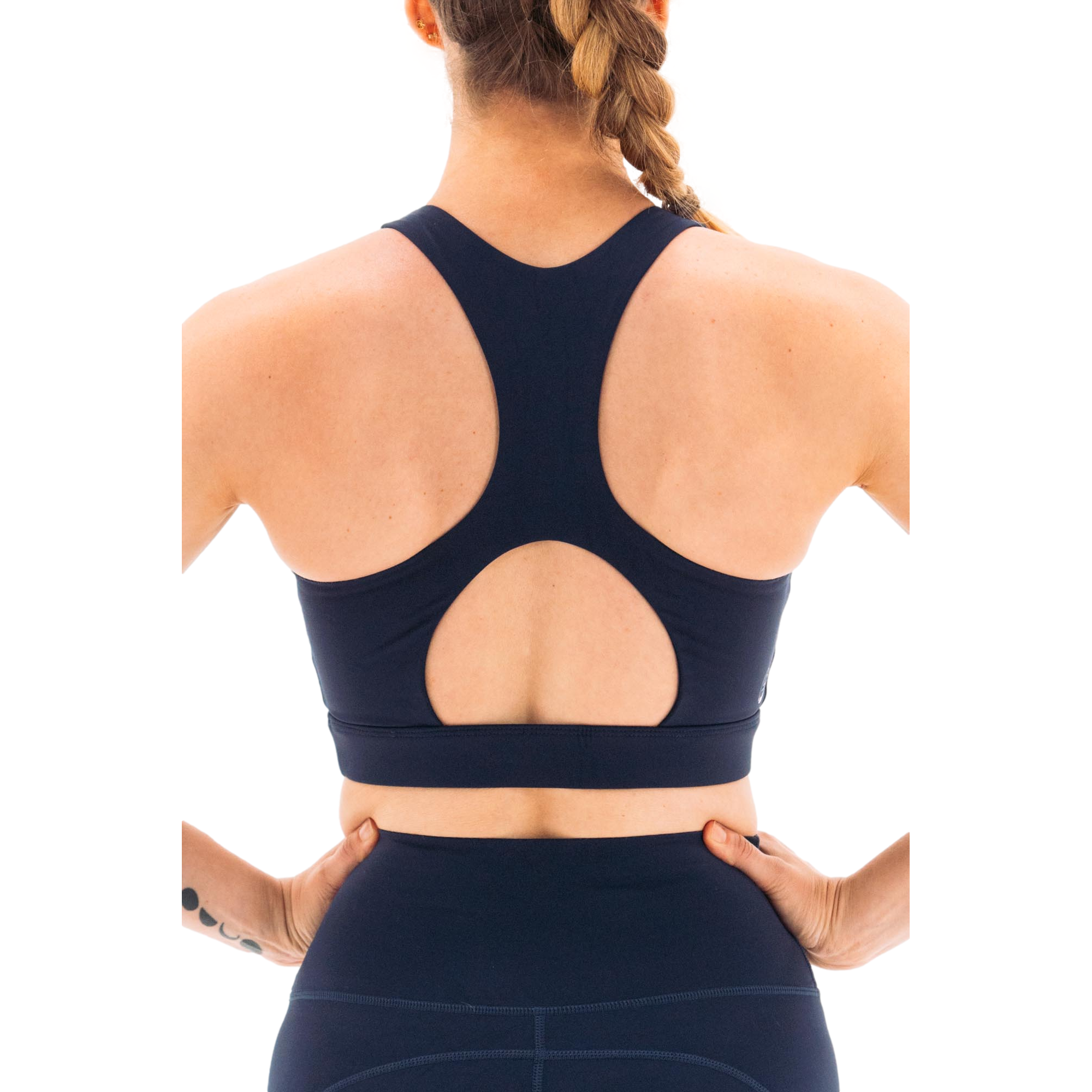 Solid Long Line Fashion Sports Bra