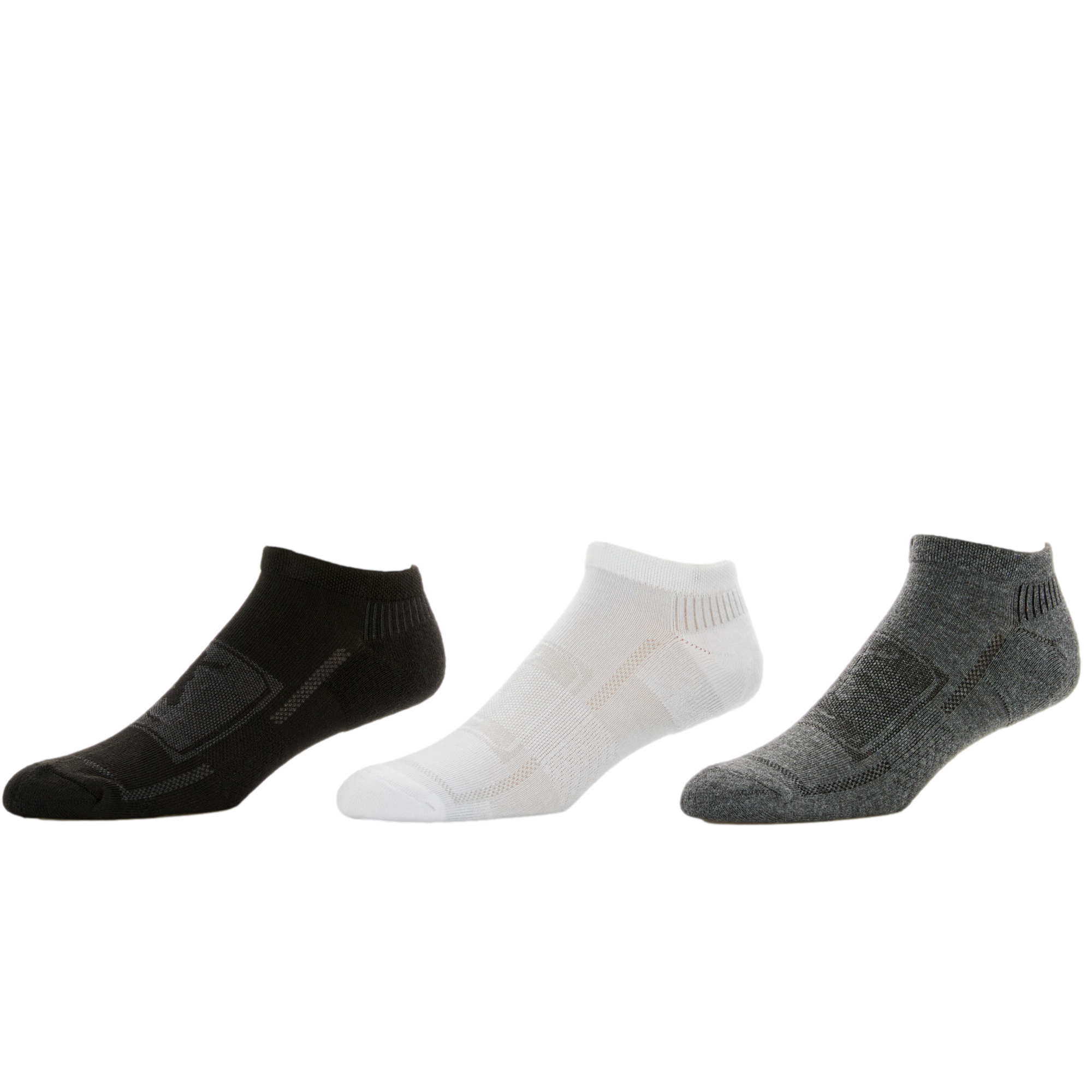 Men's Textured Low Cut Golf Socks, 3-Pack