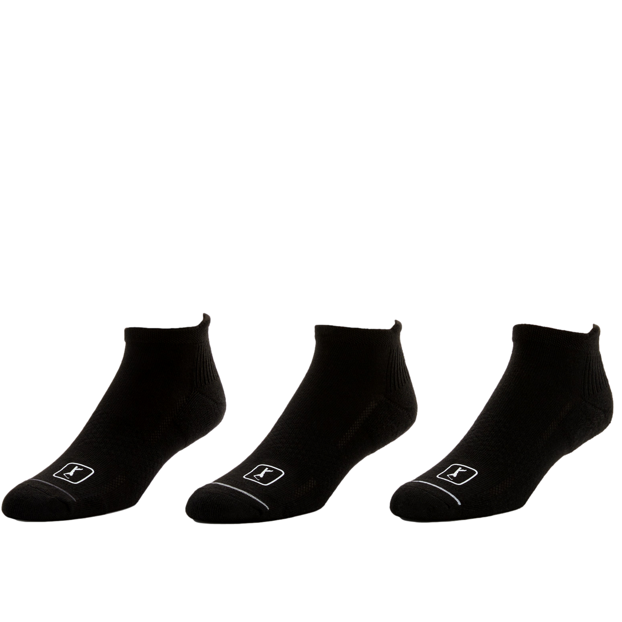 Men's Stripe Low Cut Golf Socks, 3-Pack