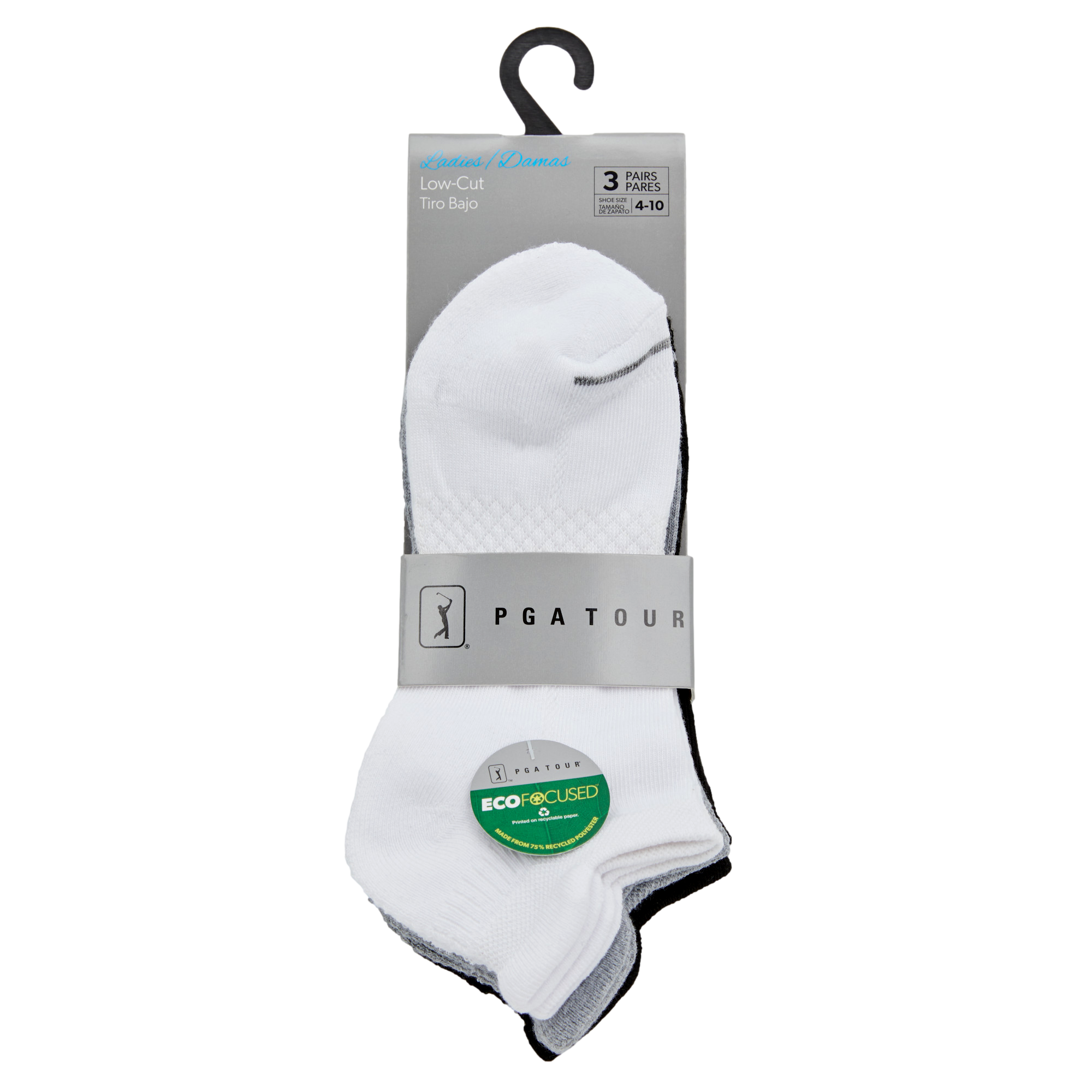 Ladies Low Cut Golf Socks, 3-Pack