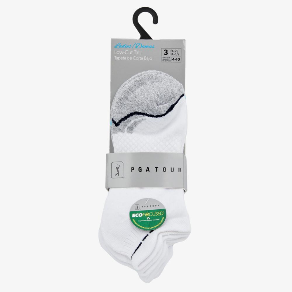 Ladies Contour Stripe Low Cut Golf Socks, 3-Pack
