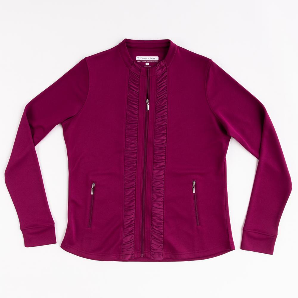 Pebble Beach Lightweight Full Zipped Ruched Jacket | PGA Pebble Beach Lightweight Full Zipped Ruched Jacket | PGA