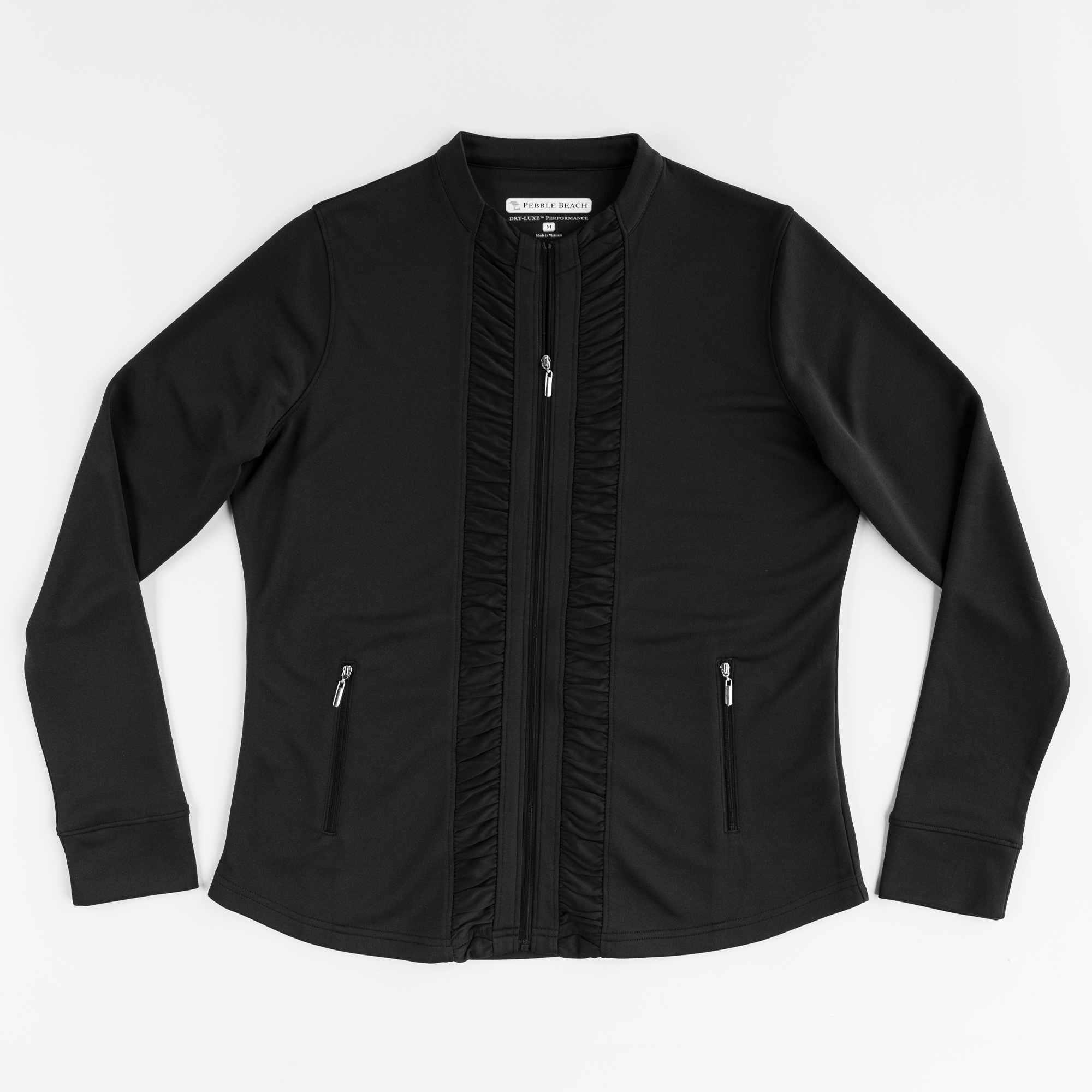 Lightweight Full Zipped Ruched Jacket