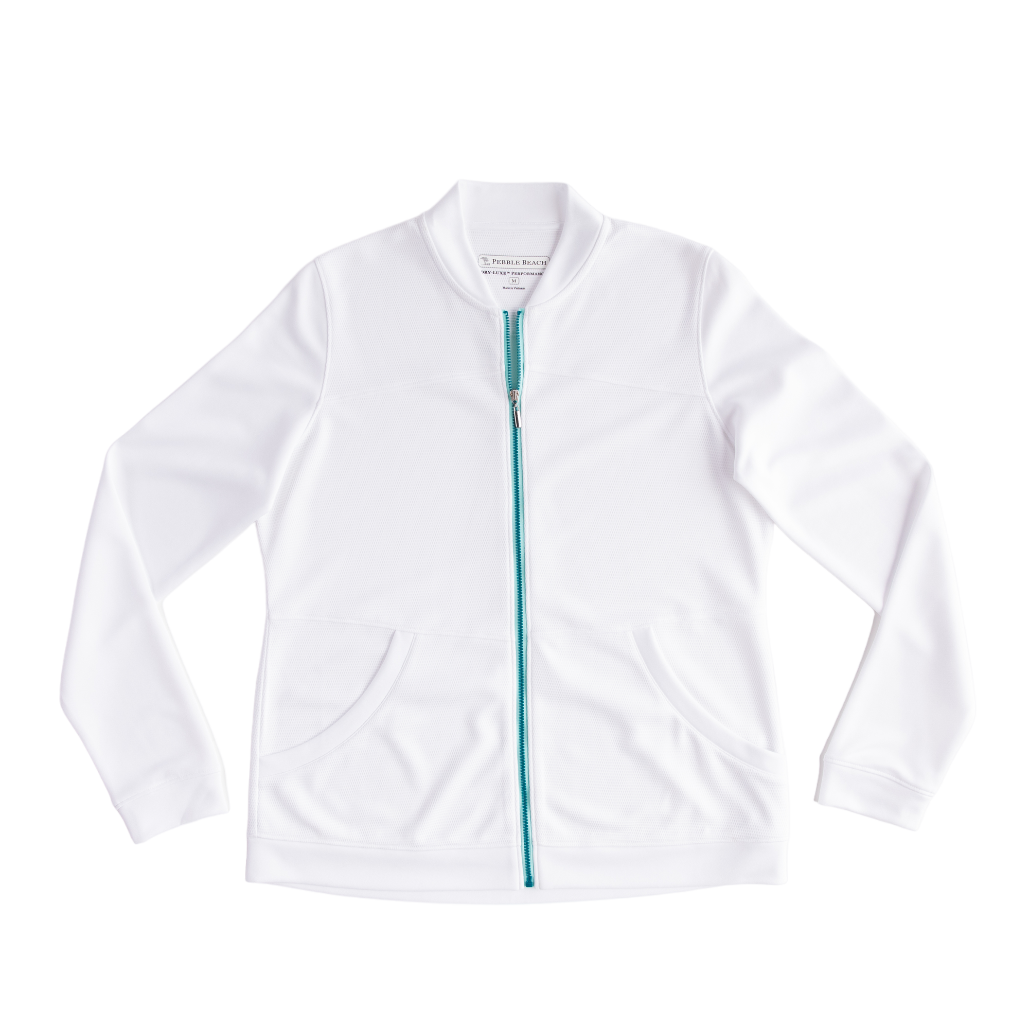 Cph/Golf CLUB WAFFLE P/O JKT 【WHITE】 L Pebble Beach Waffle Texture Full Zip Women's Jacket | PGA TOUR
