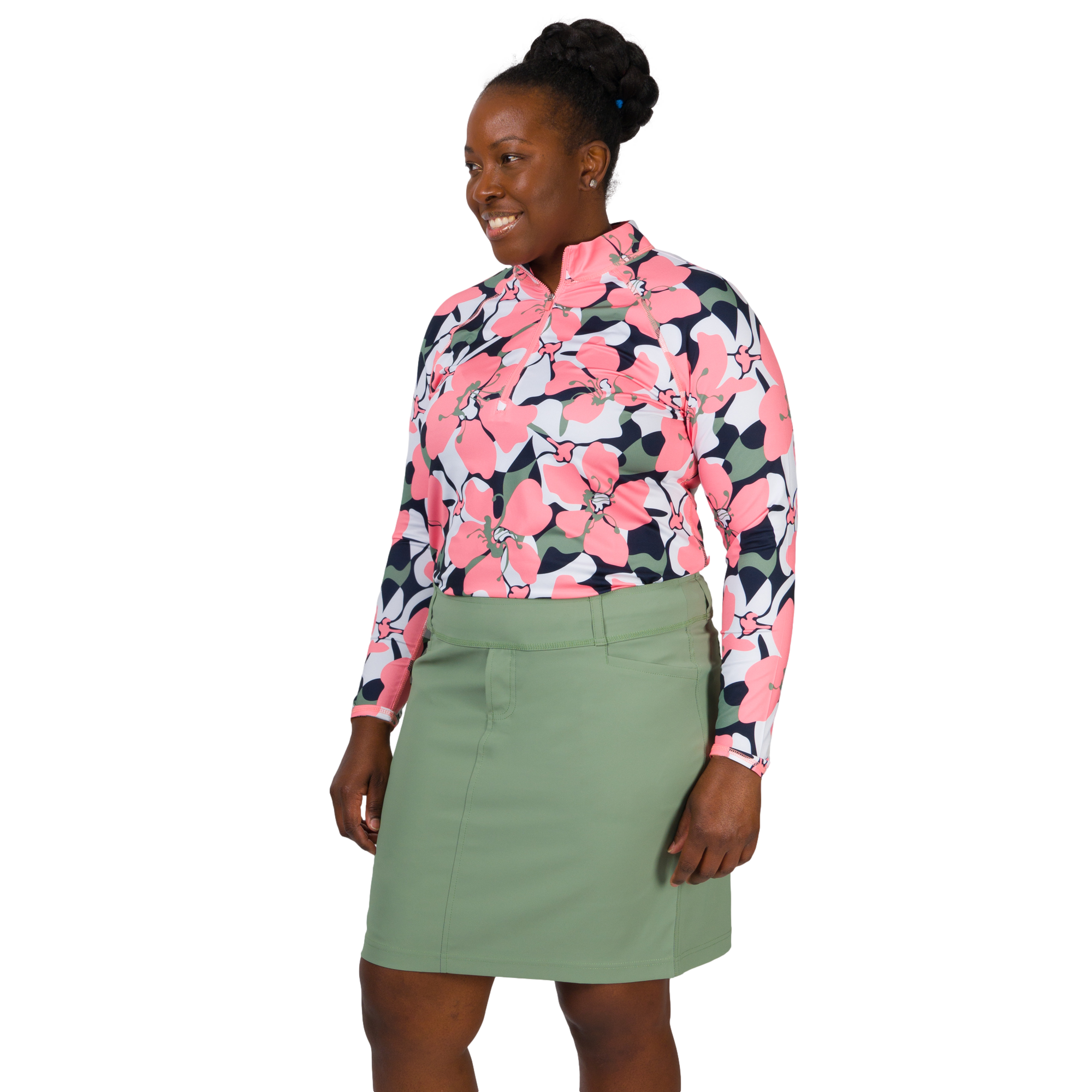 Solid Pull On 18" Skort