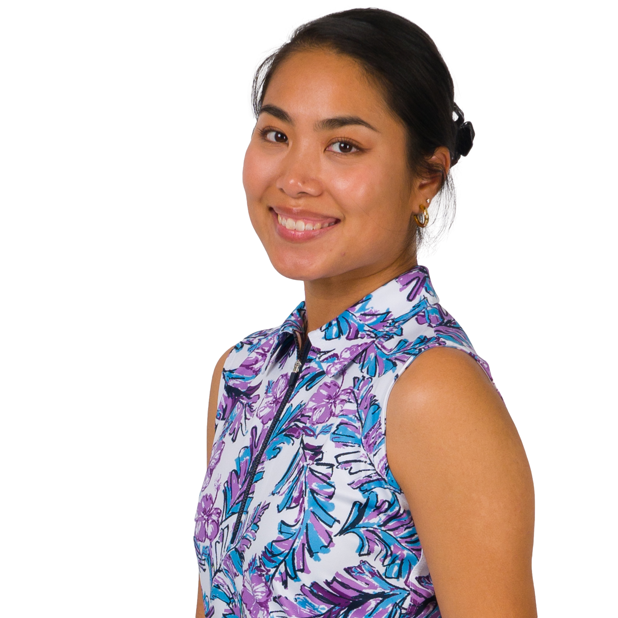 Tropical Punch Women's Sleeveless Golf Polo Shirt
