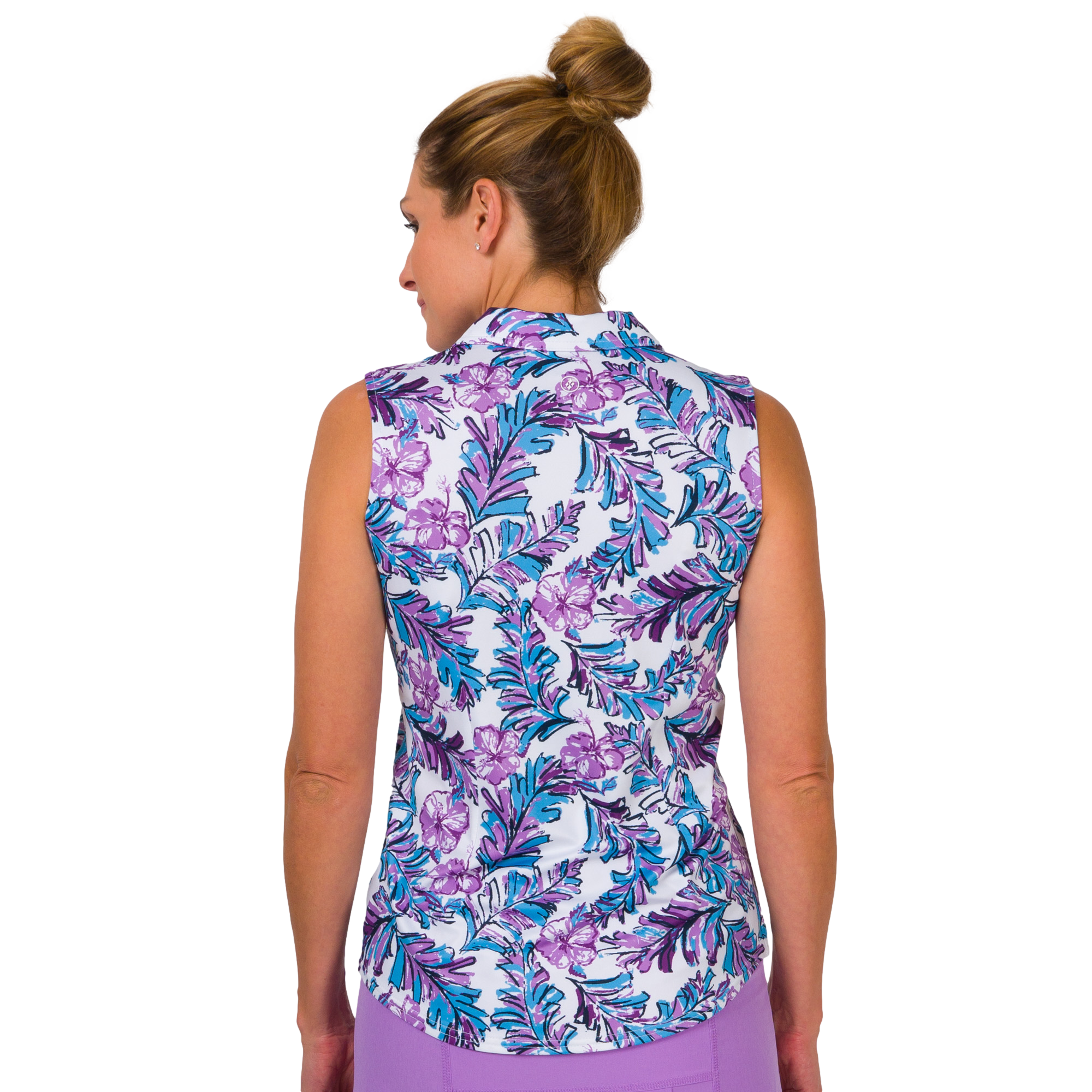 Tropical Punch Women's Sleeveless Golf Polo Shirt