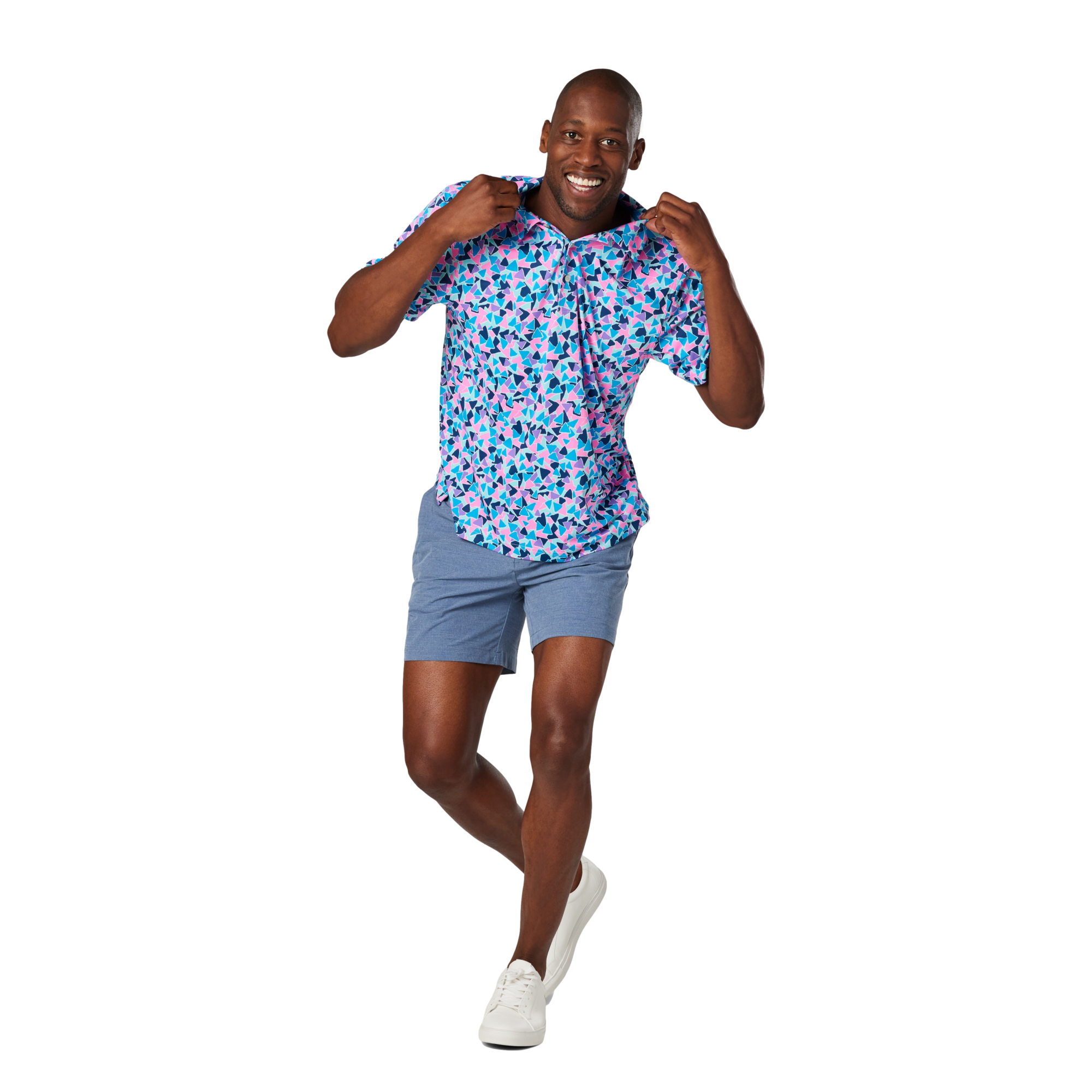 Magic Eye Short Sleeve Performance Men's Golf Polo Shirt