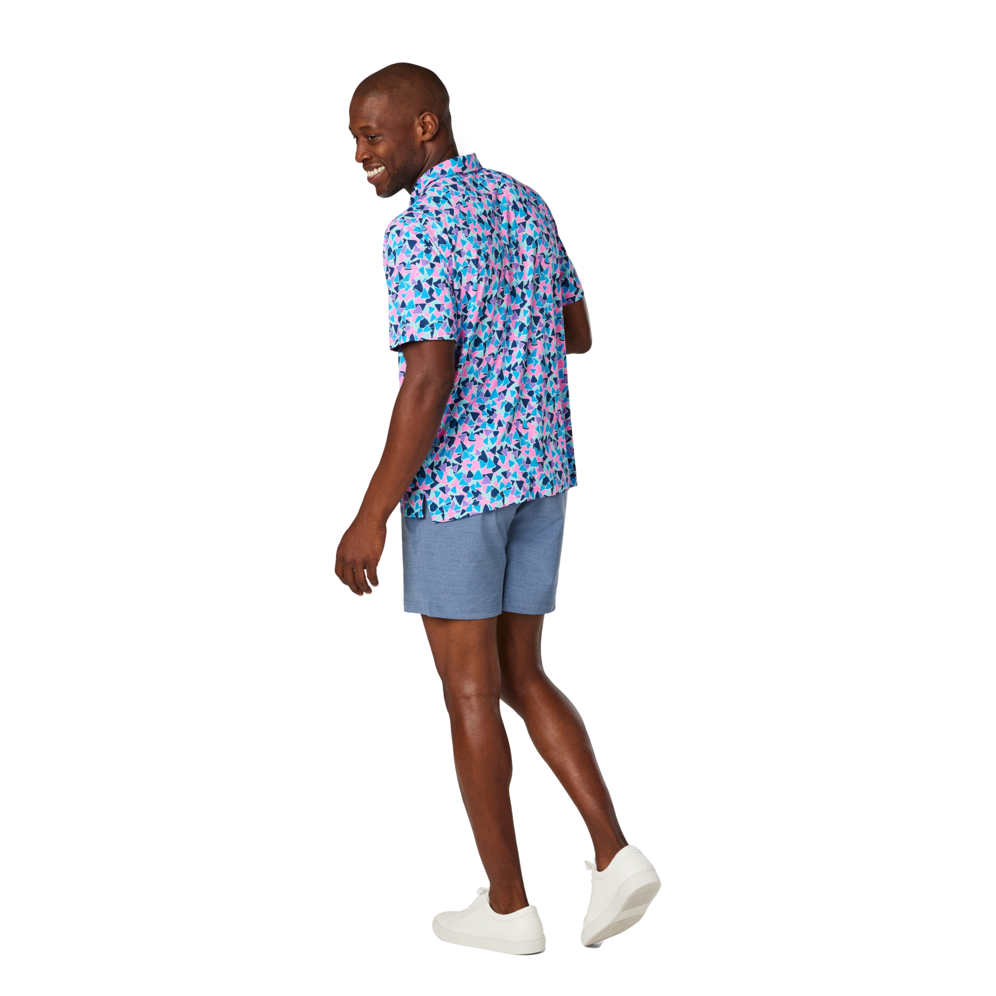 Magic Eye Short Sleeve Performance Men's Golf Polo Shirt