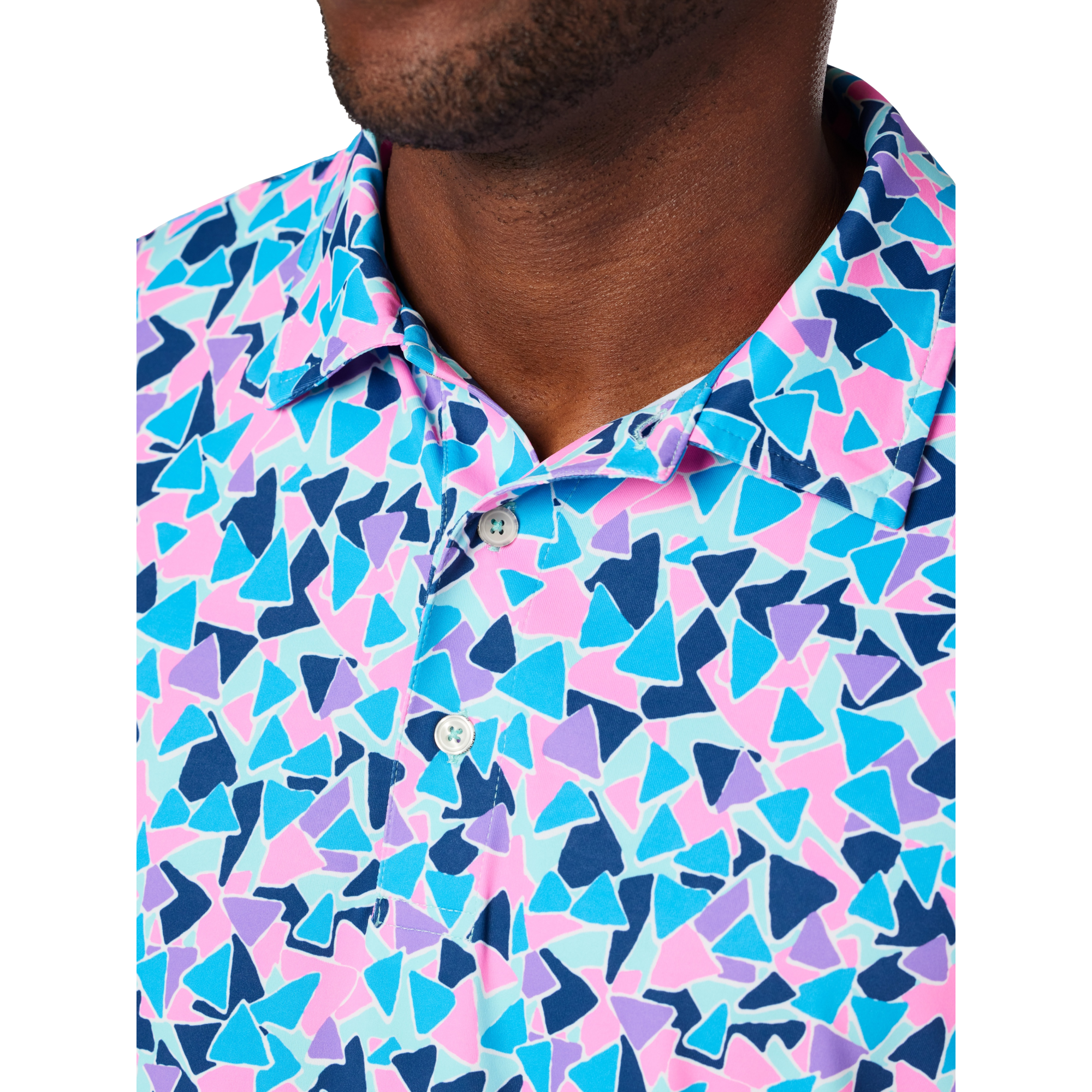Magic Eye Short Sleeve Performance Men's Golf Polo Shirt