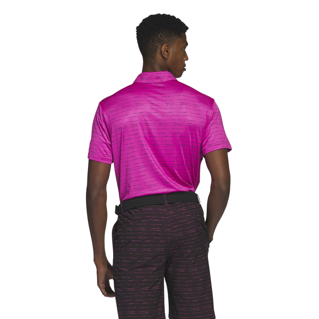 Stripe Zip Men's Short Sleeve Golf Polo Shirt
