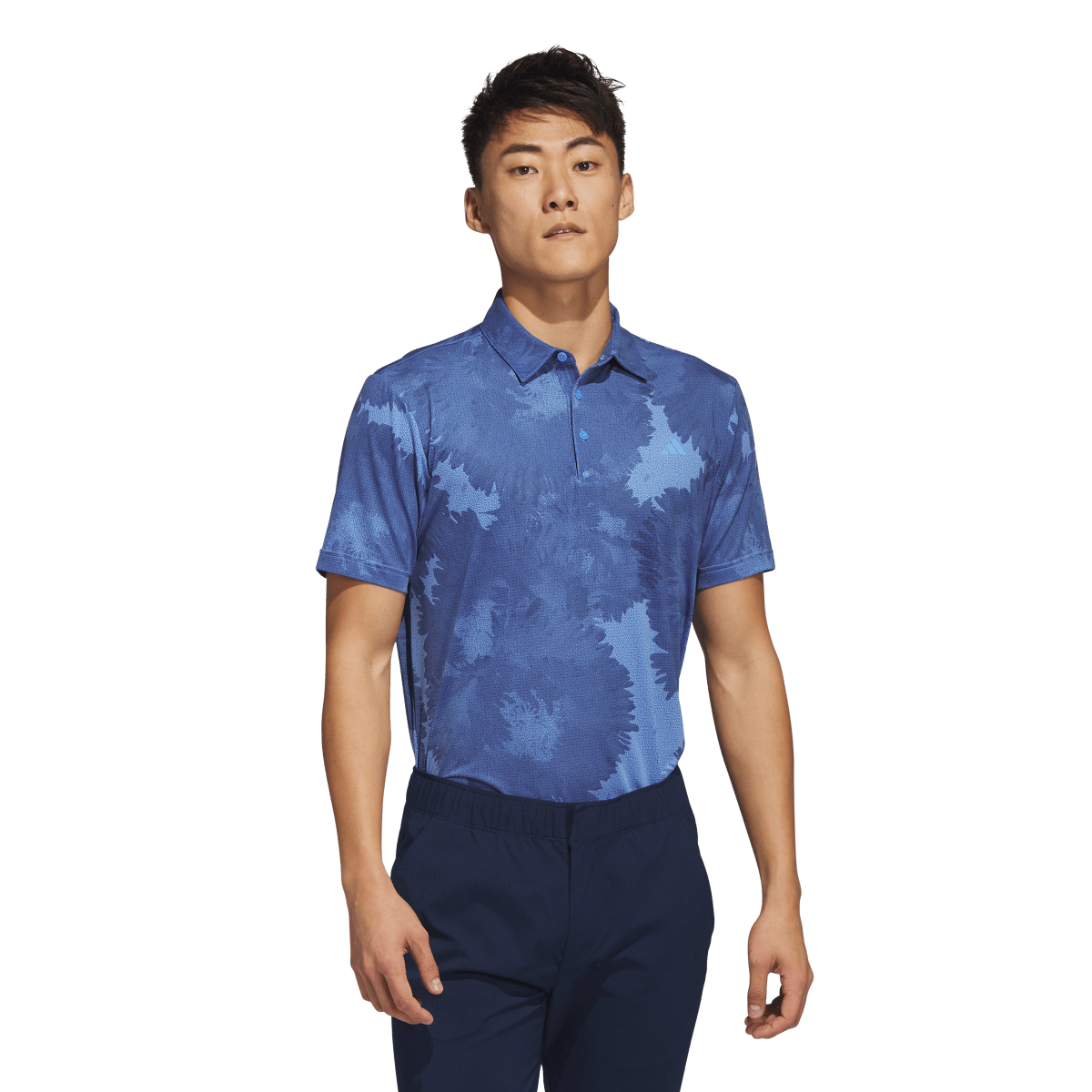 adidas Flower Mesh Short Sleeve Polo Shirt | PGA TOUR Superstore