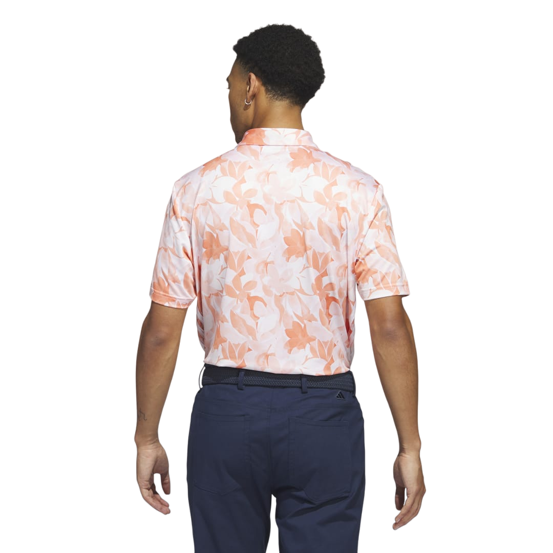 Floral Men's Short Sleeve Golf Polo Shirt