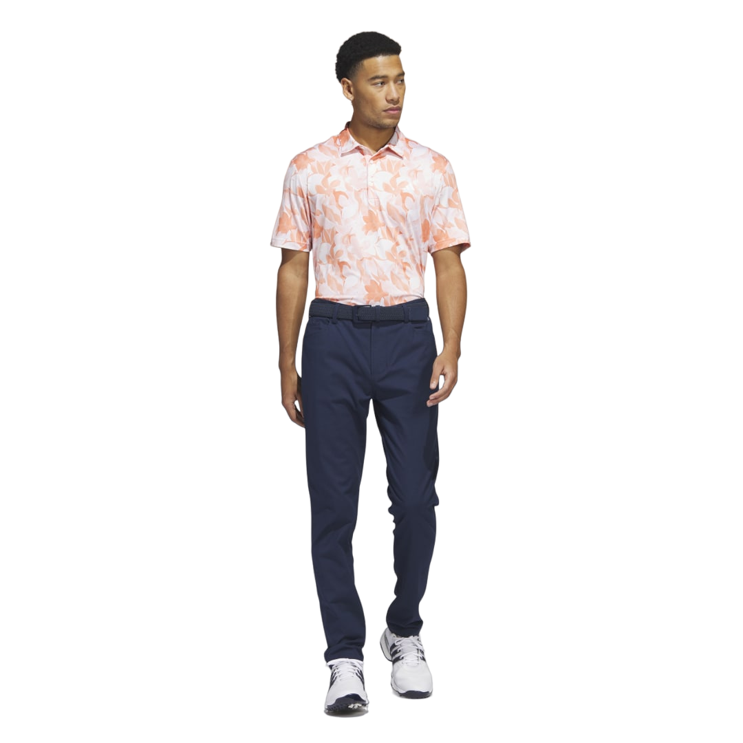 Floral Men's Short Sleeve Golf Polo Shirt