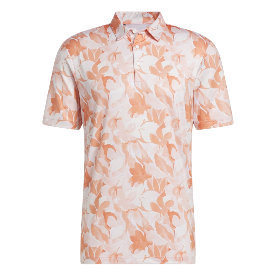 Floral Men's Short Sleeve Golf Polo Shirt