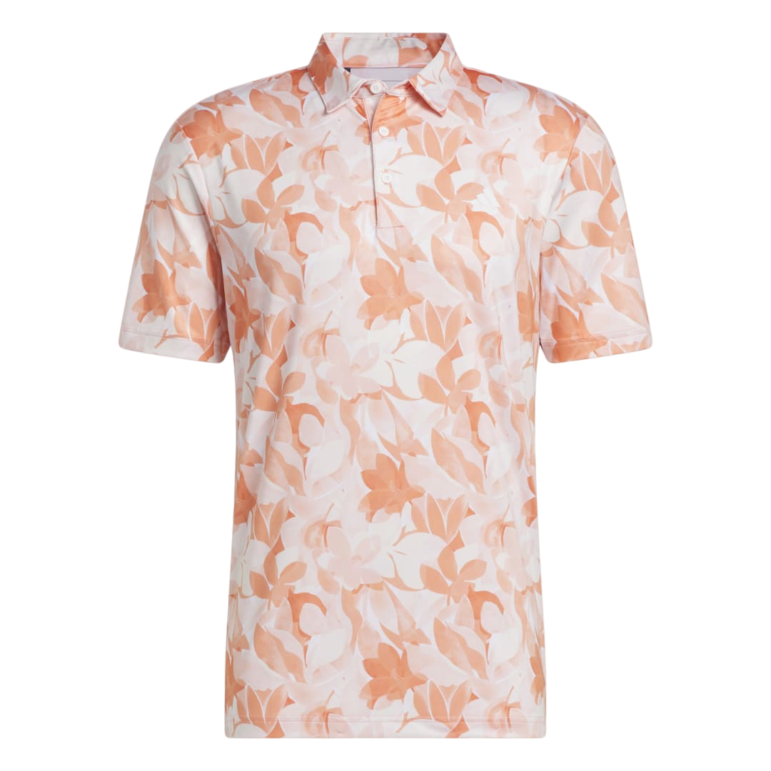 Floral Men's Short Sleeve Golf Polo Shirt