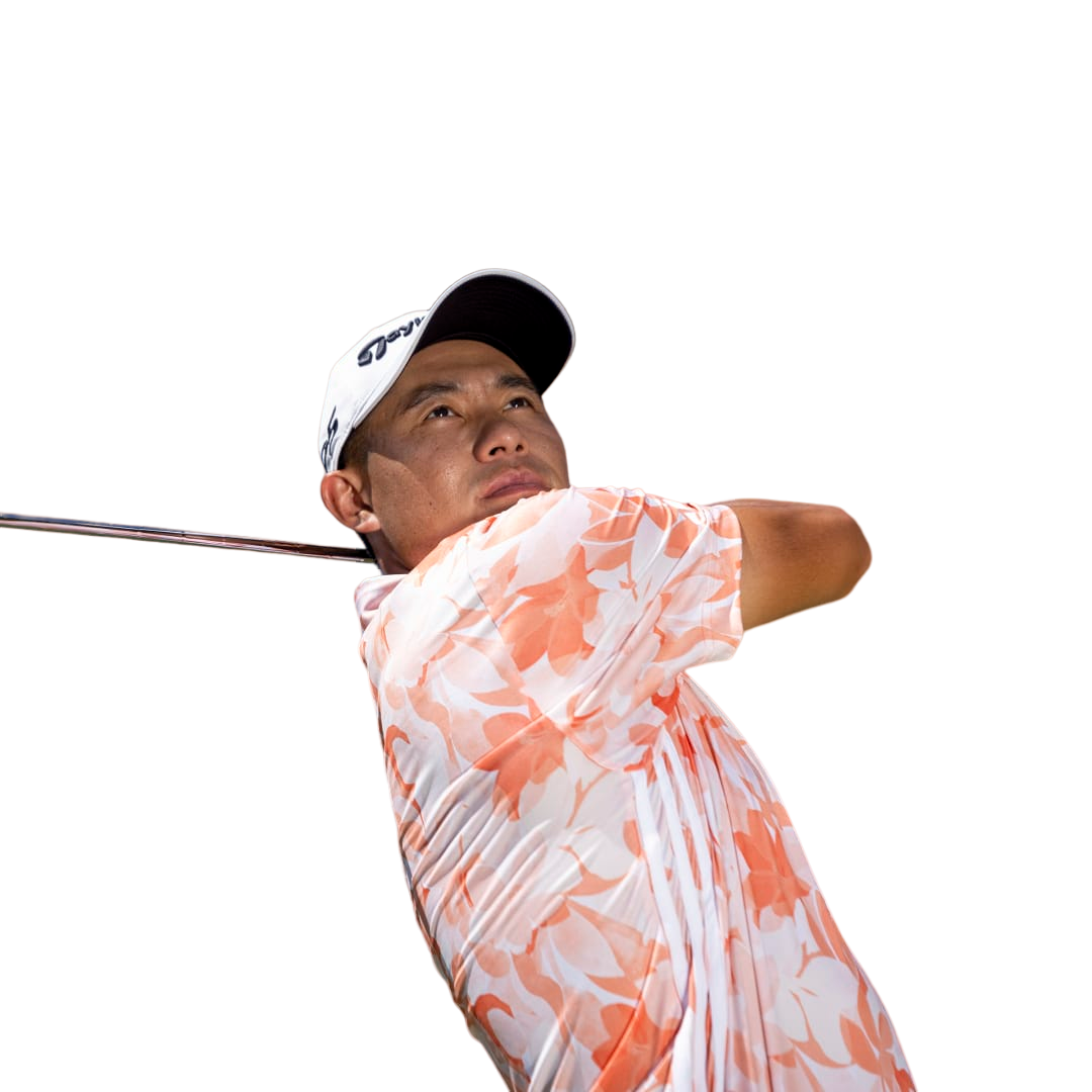 Floral Men's Short Sleeve Golf Polo Shirt