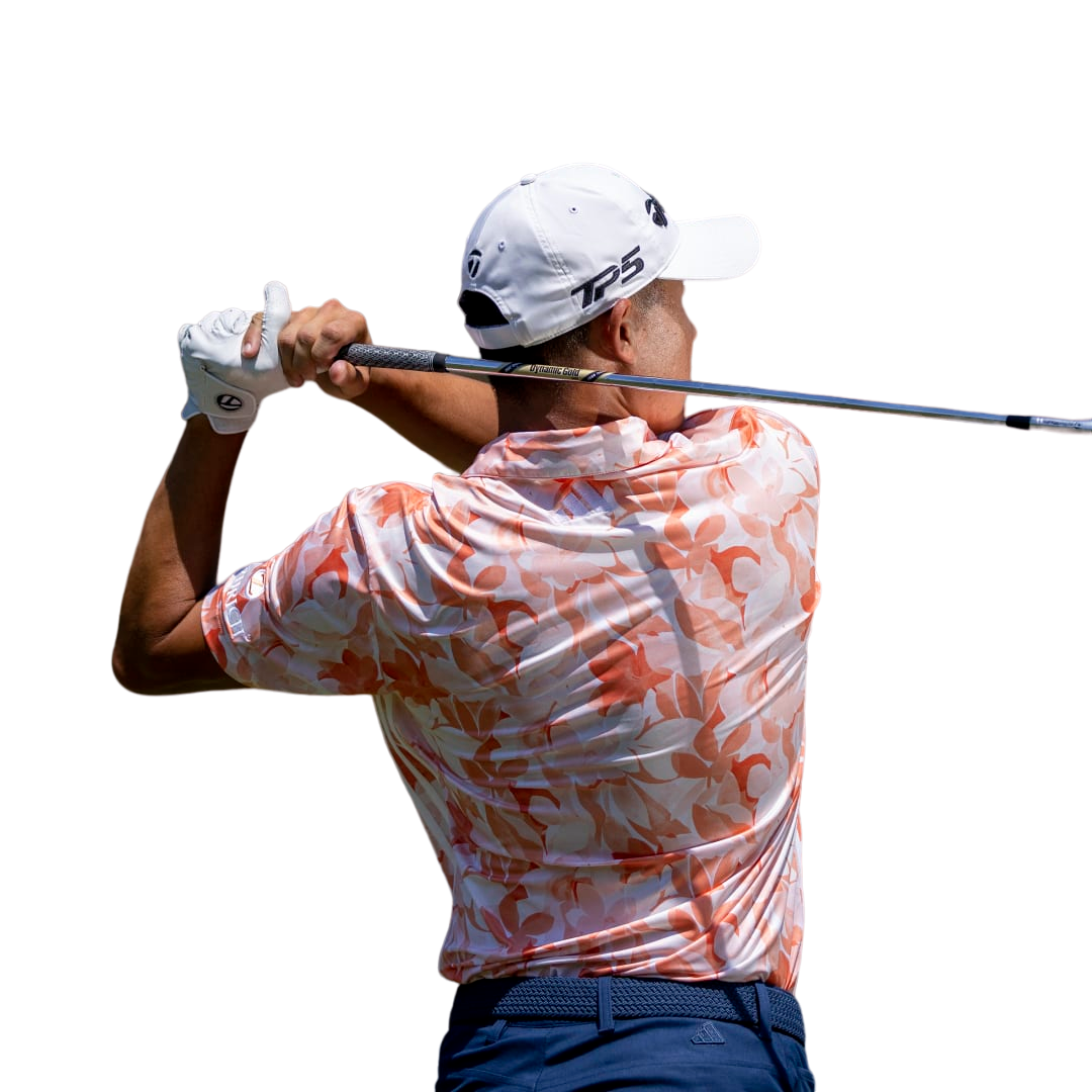 Floral Men's Short Sleeve Golf Polo Shirt