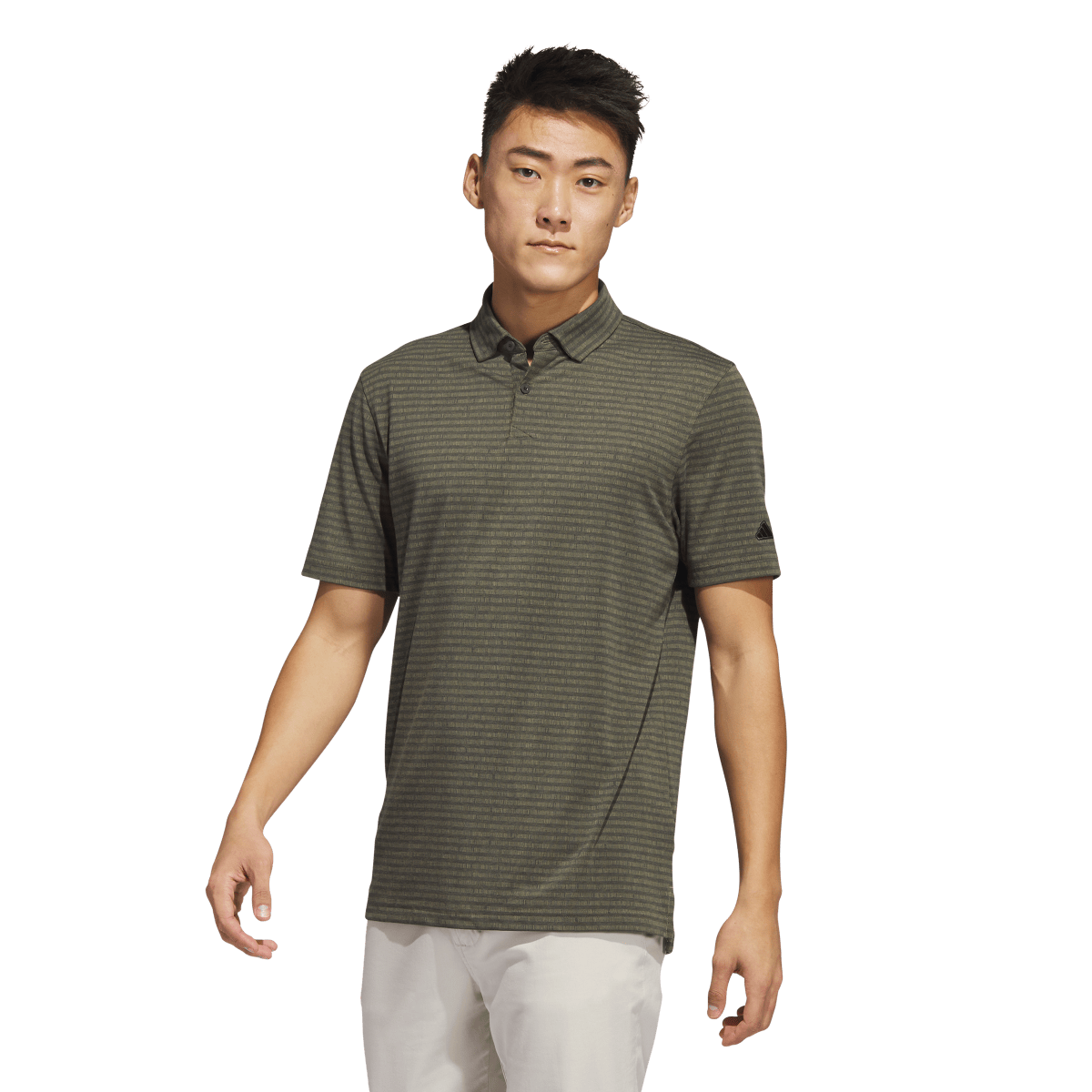Go-To Striped Men's Short Sleeve Golf Polo Shirt