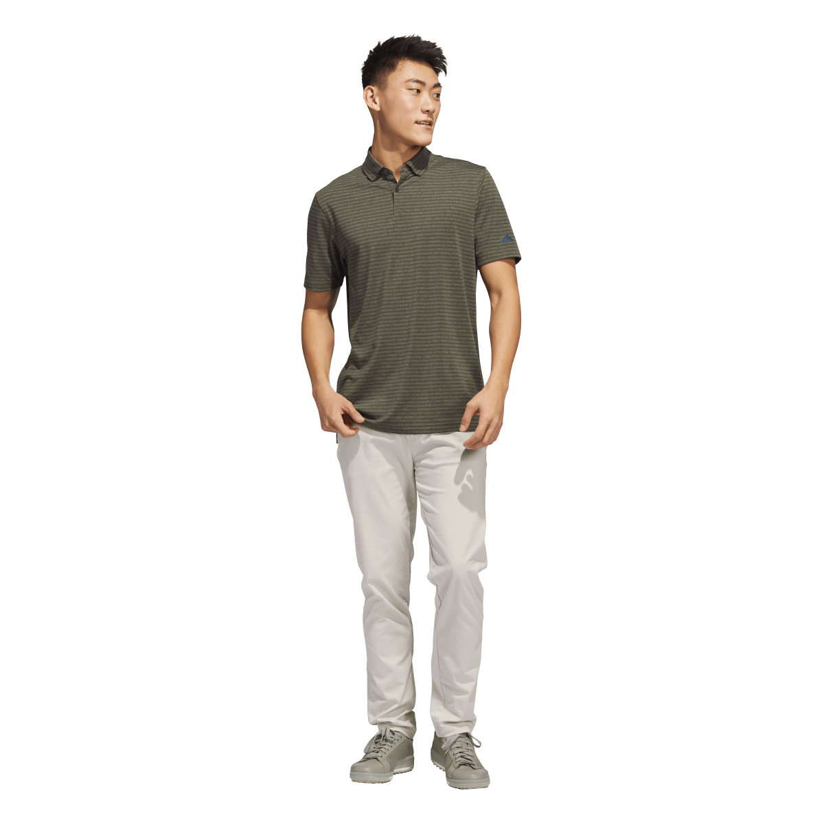 Go-To Striped Men's Short Sleeve Golf Polo Shirt