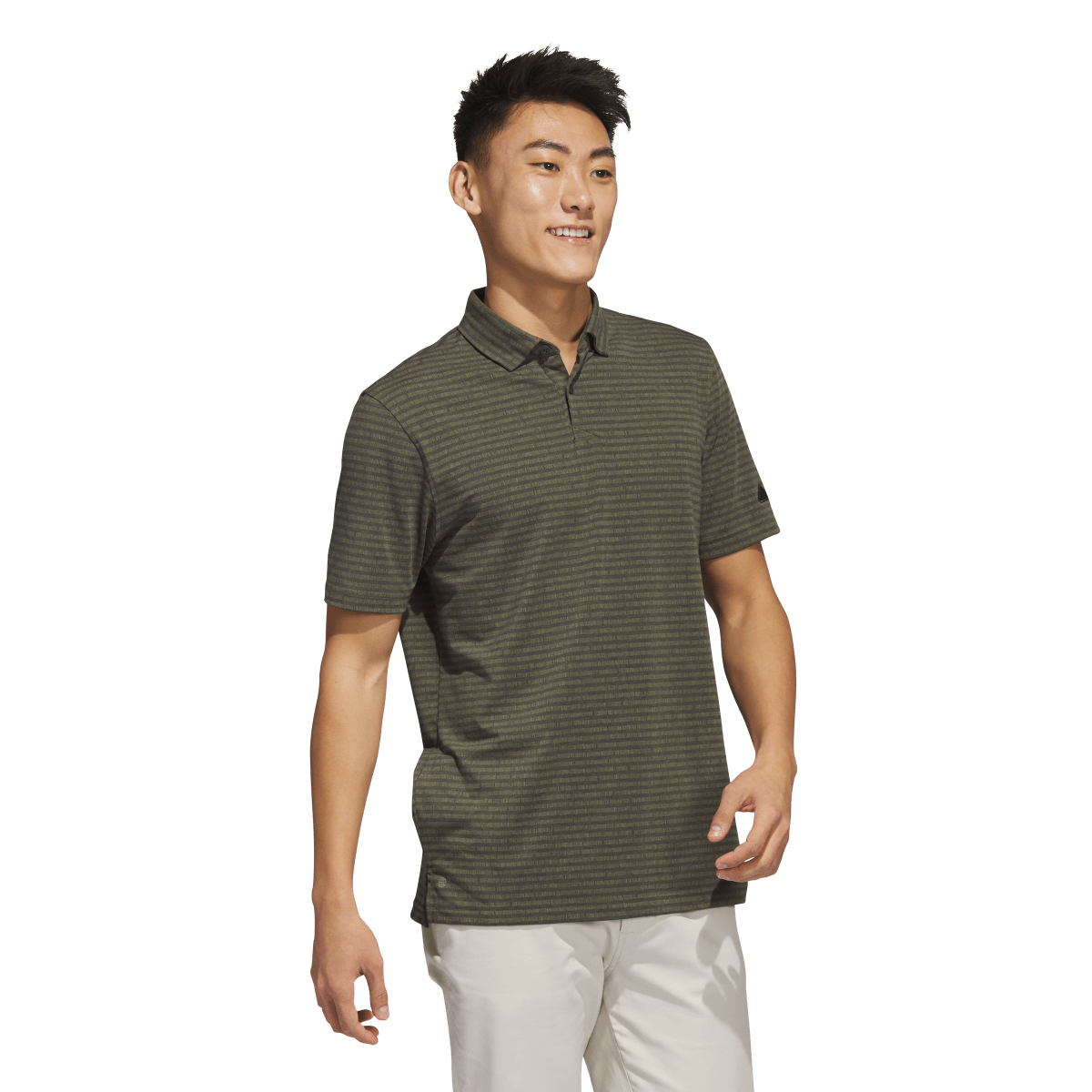 Go-To Striped Men's Short Sleeve Golf Polo Shirt
