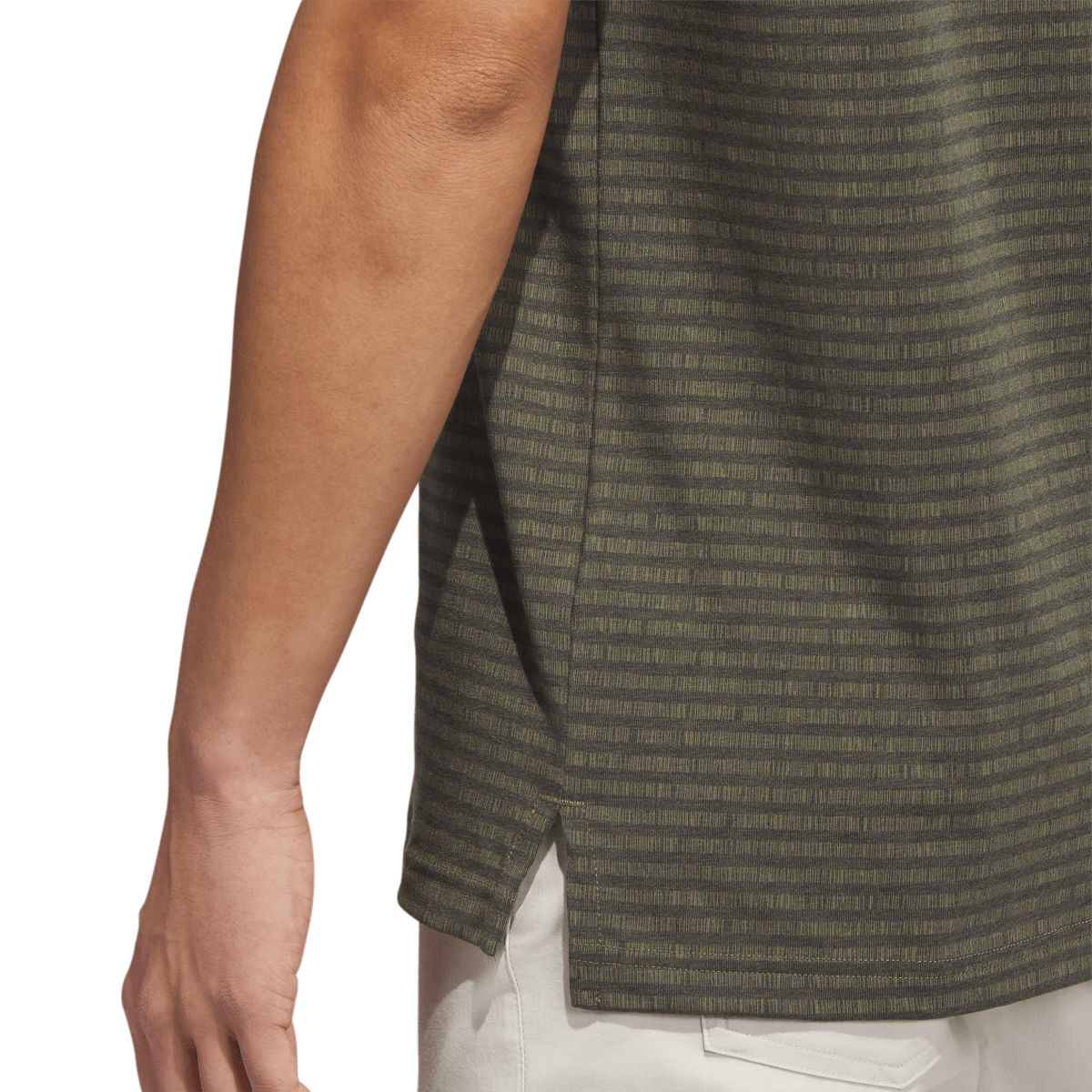 Go-To Striped Men's Short Sleeve Golf Polo Shirt