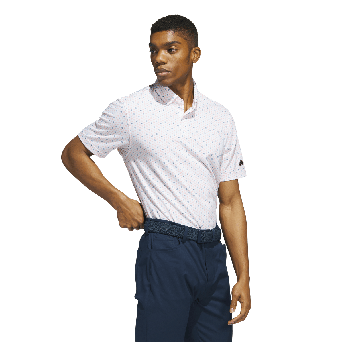 Go-To Printed Short Sleeve Polo Shirt
