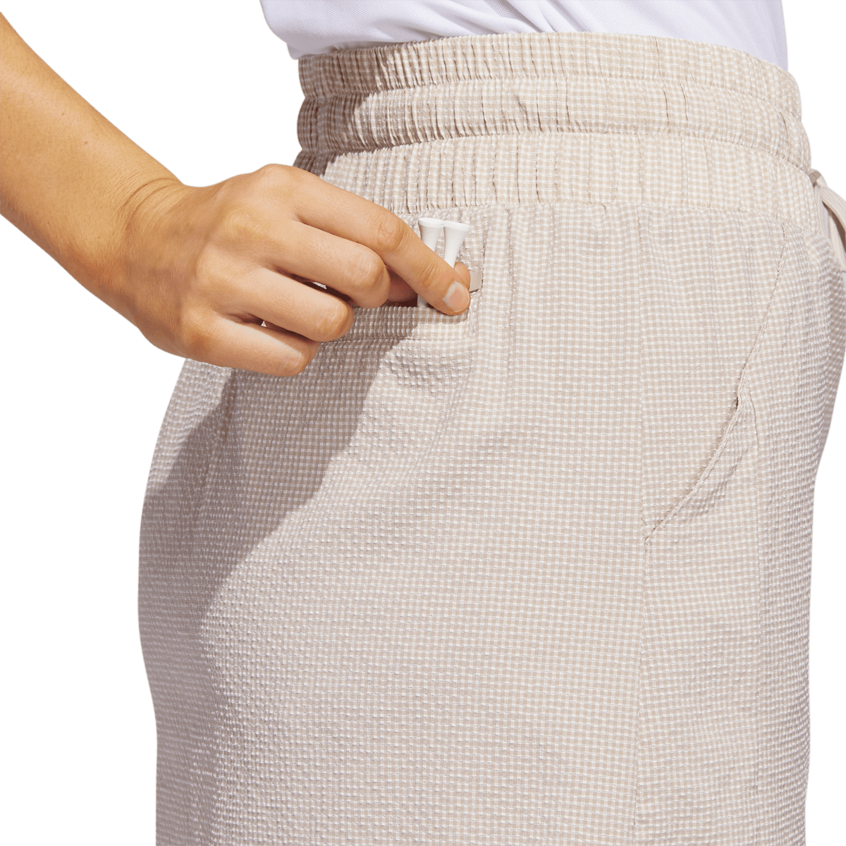 Gingham Seersucker 16" Skort