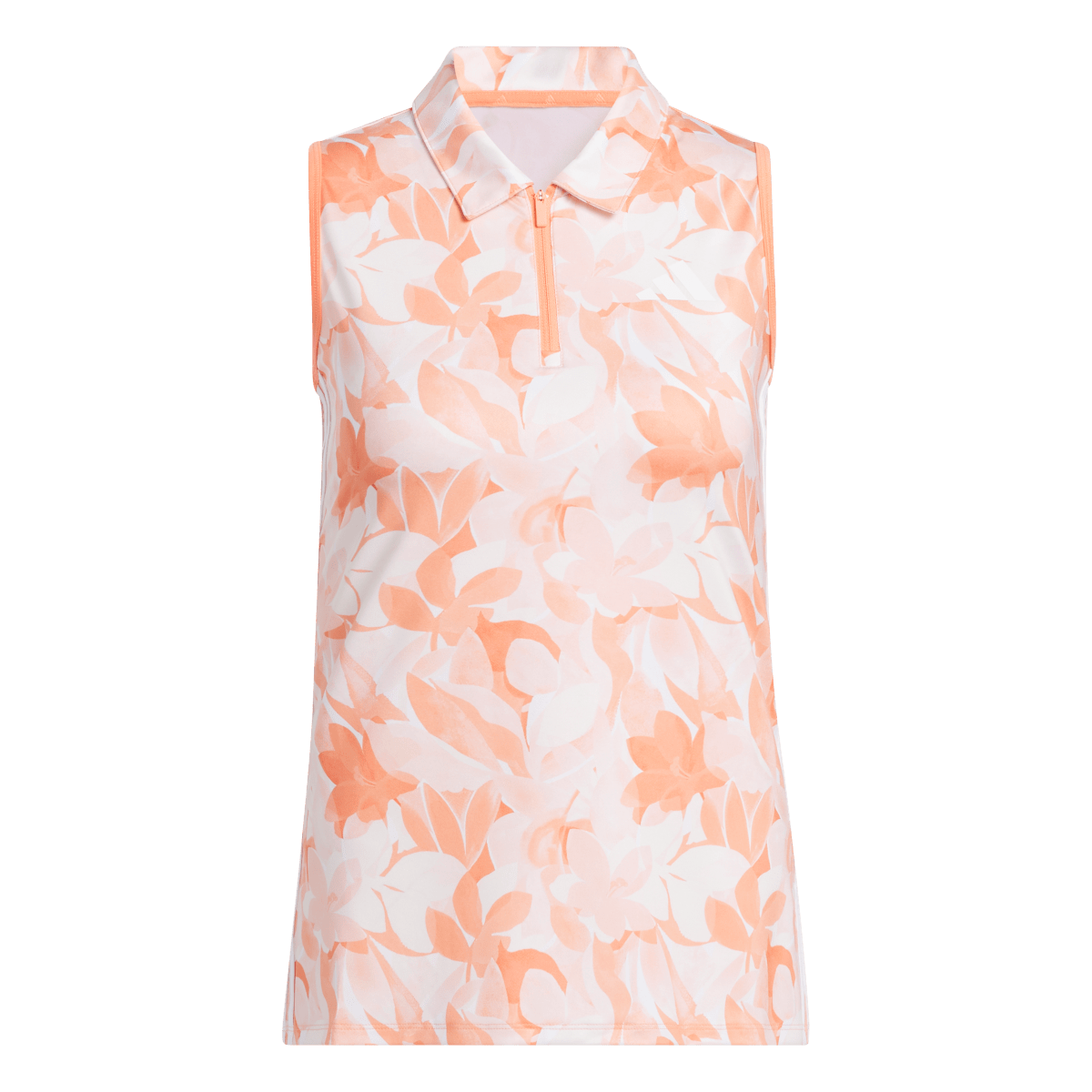 Floral Sleeveless Polo Shirt