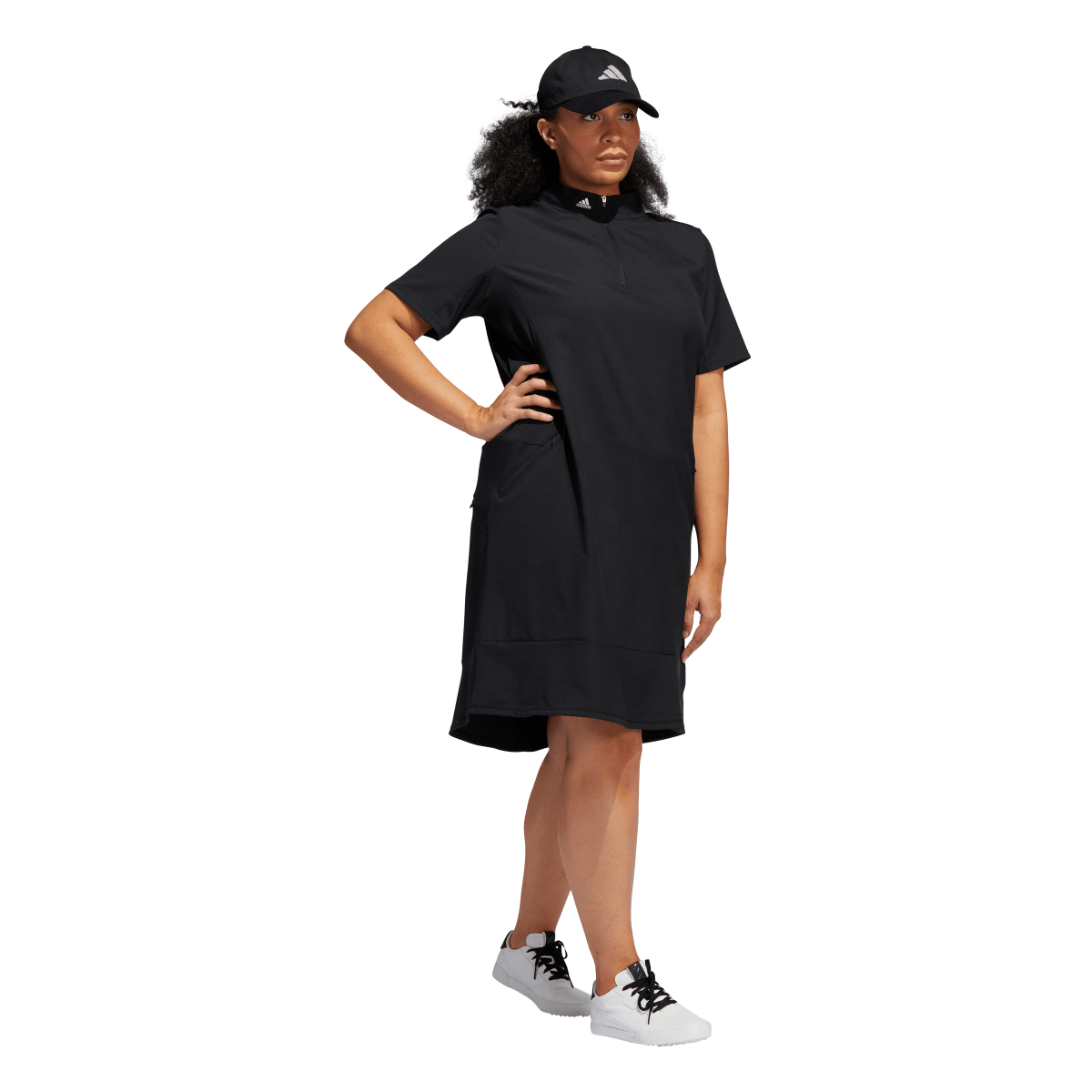 レディースウェア Adidas Retro Style Golf Dress adidas Women's Frill Golf Dress ON SALE - Carl's Golfland