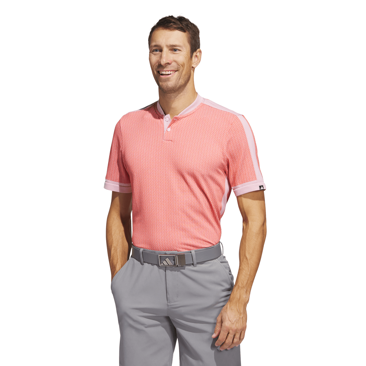 adidas Ultimate365 Tour Textured PRIMEKNIT Short Sleeve Polo Shirt
