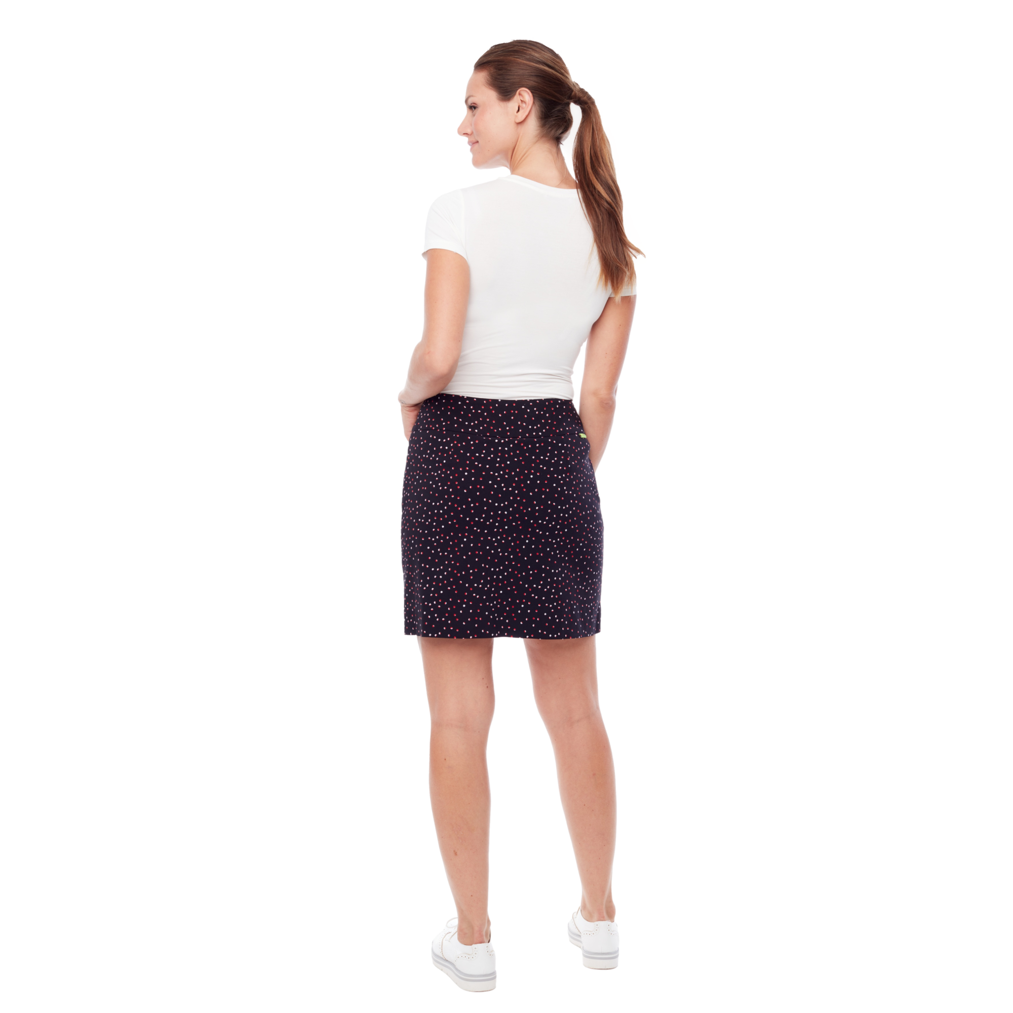 Polka Dot 17" Pull-On Skort