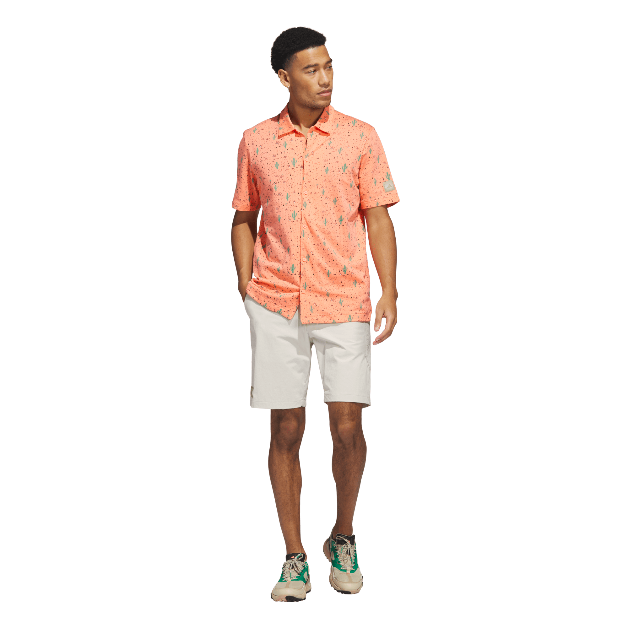 ADX Enrg 2 Cactus Men's Short Sleeve Golf Polo Shirt