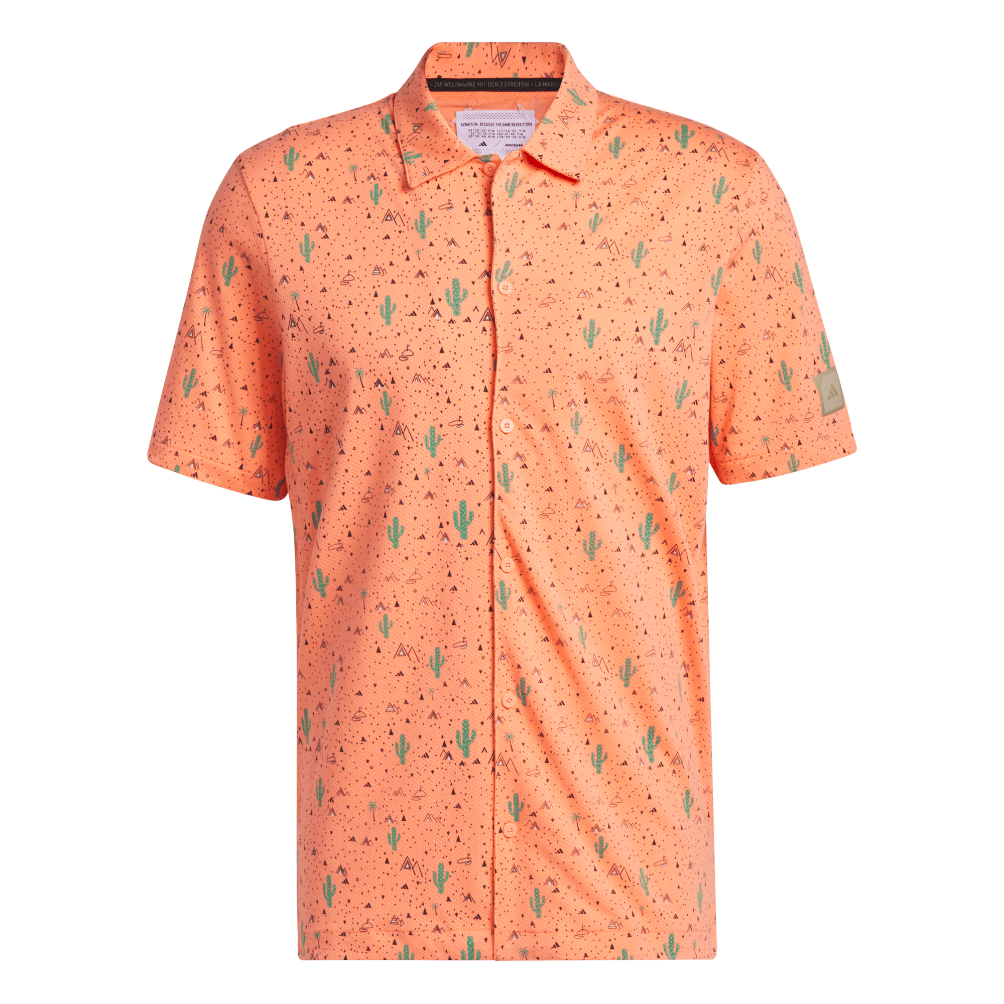 ADX Enrg 2 Cactus Men's Short Sleeve Golf Polo Shirt
