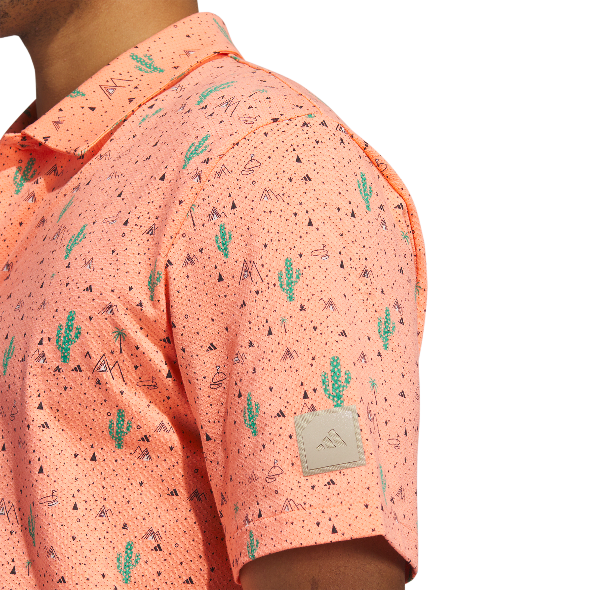 ADX Enrg 2 Cactus Men's Short Sleeve Golf Polo Shirt