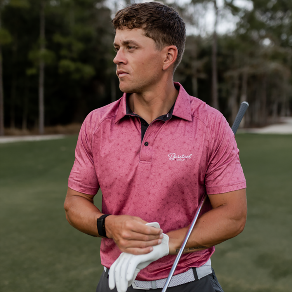UNRL X Barstool Azaleas Men's Short Sleeve Golf Polo Shirt