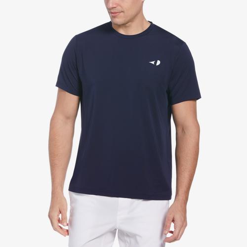Pin Hole Mesh Men's Short Sleeve Tennis Shirt