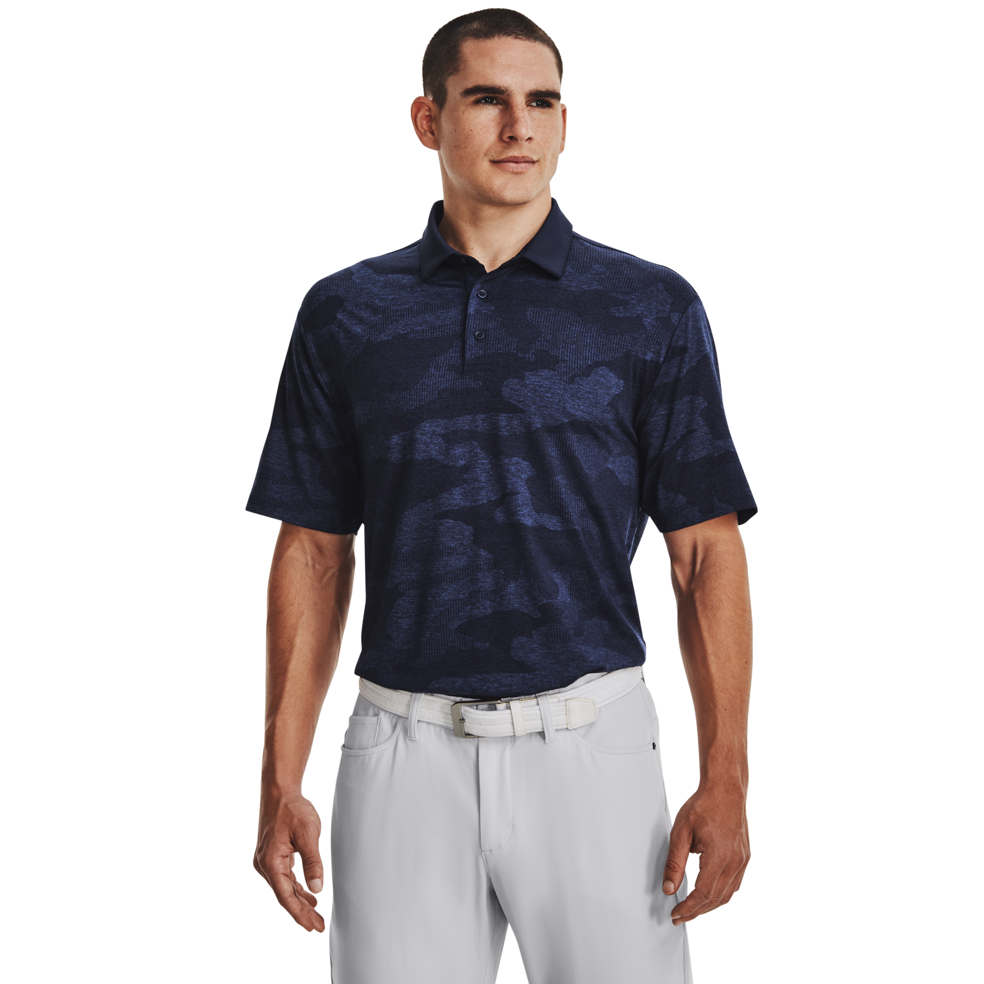 Under Armour Men's UA Playoff 2.0 Jacquard Polo, Navy