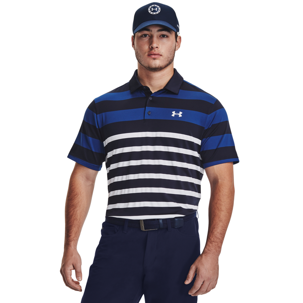 Under armour playoff hot sale super stripe polo