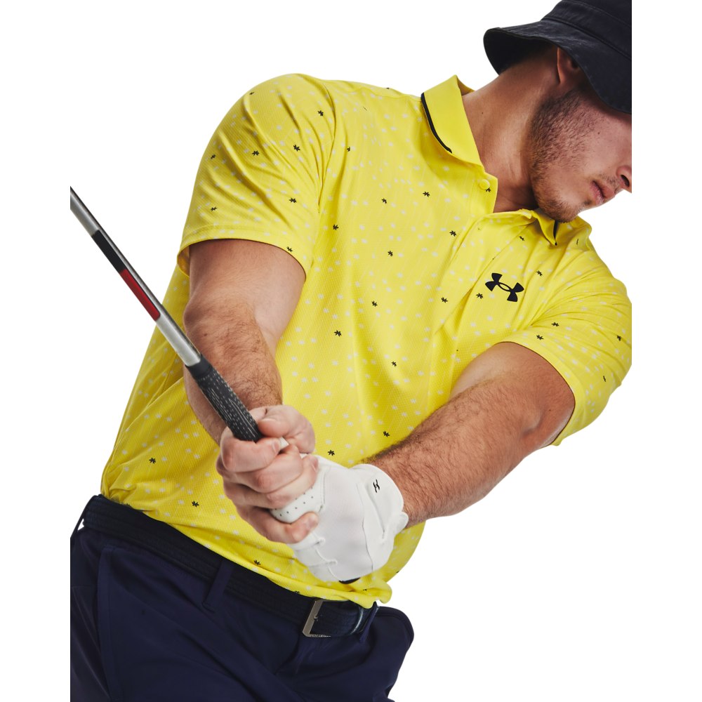 UA Iso-Chill Palm Dash Men's Short Sleeve Golf Polo Shirt